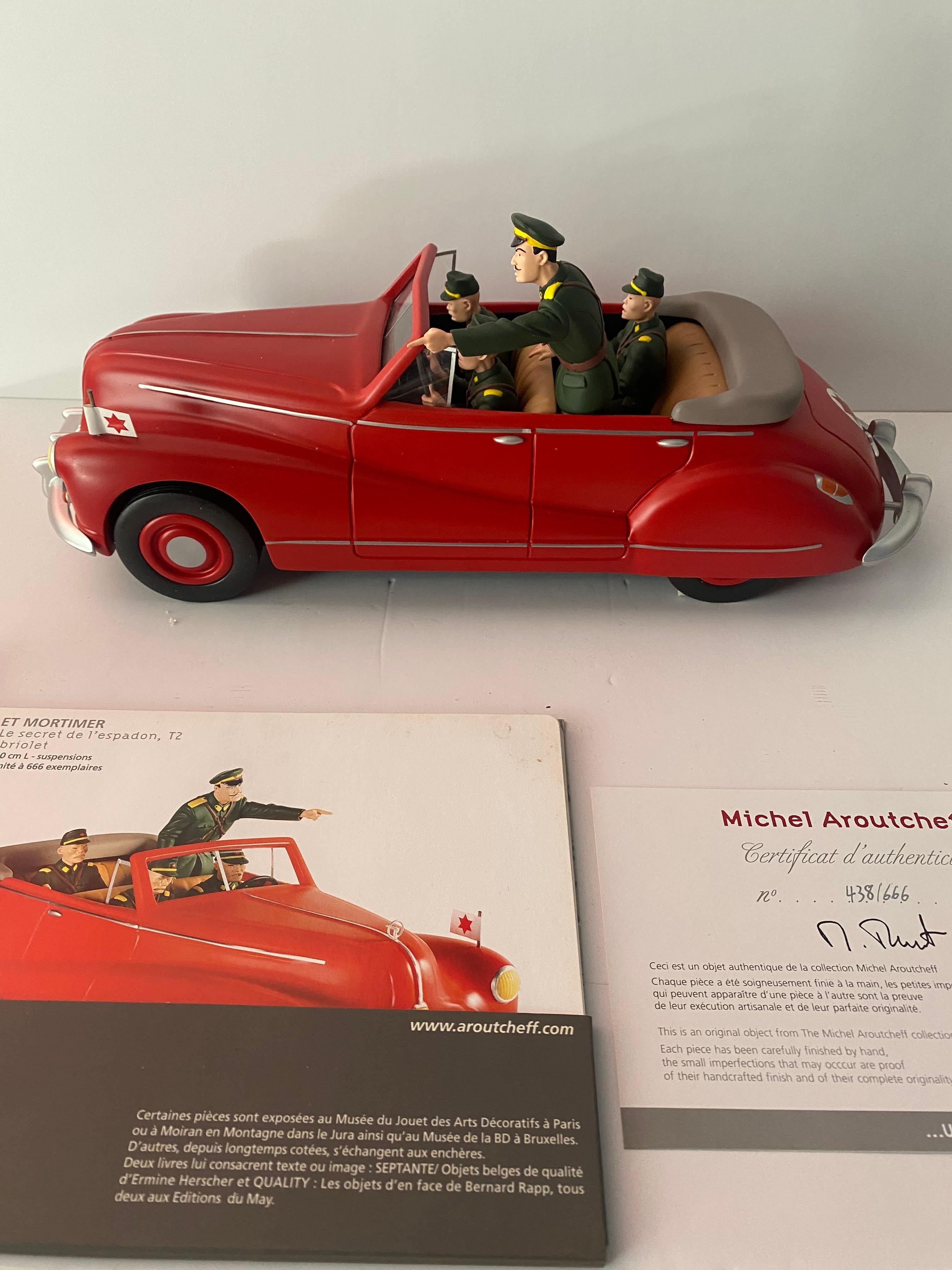 ARJ01 Blake & Mortimer «  Olrik » Buick cabriolet  @2005 Dargaud-Lombard For Sale 10