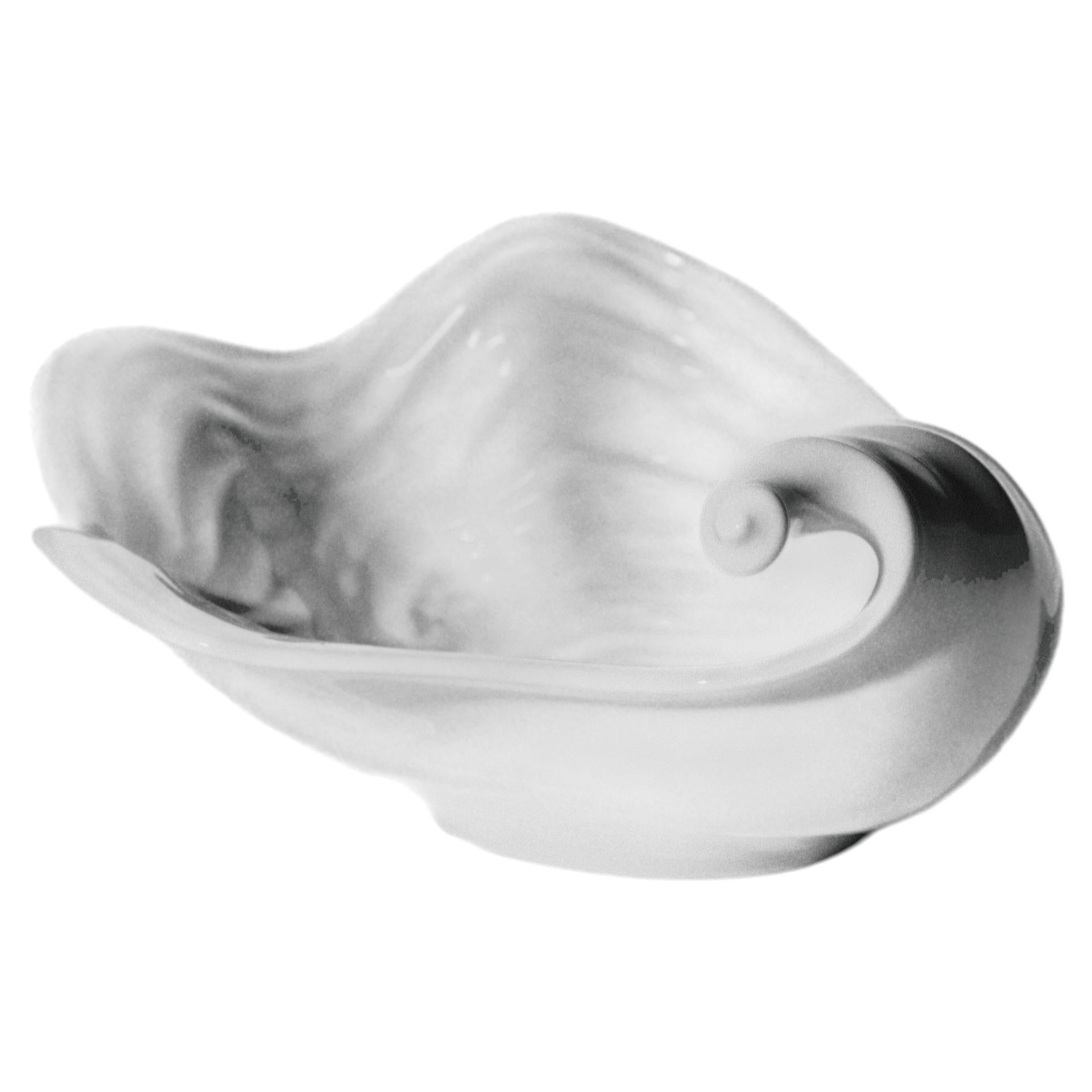 Arje Griegst "Konkylie" Bol à coquille en porcelaine pour Royal Copenhagen, années 1980