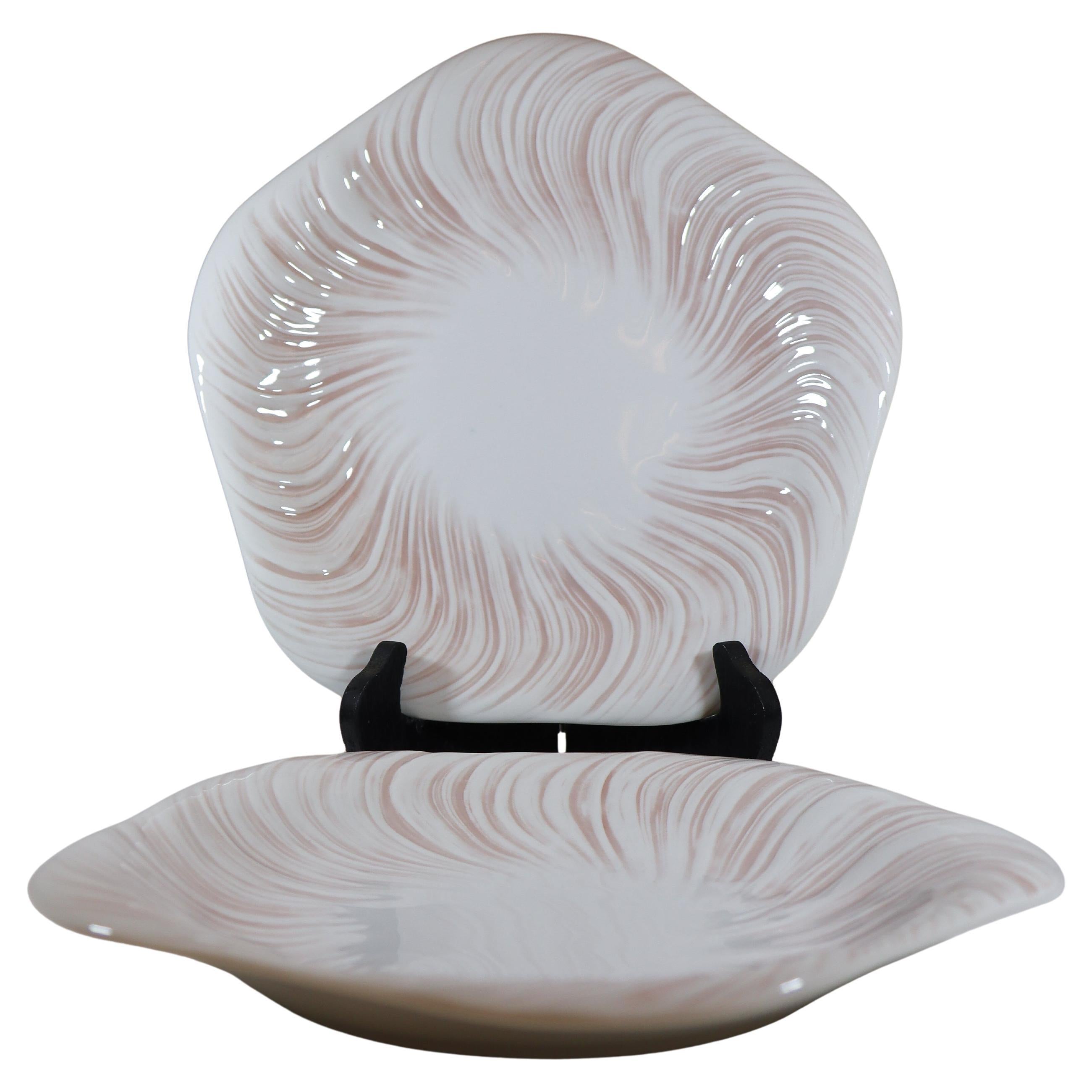 Arje Griegst - Royal Copenhagen Konkylie Triton Rosa - 2 Plates 14190 For Sale