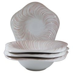 Arje Griegst - Royal Copenhagen Konkylie Triton Rosa - 4 Deep Plates 14173