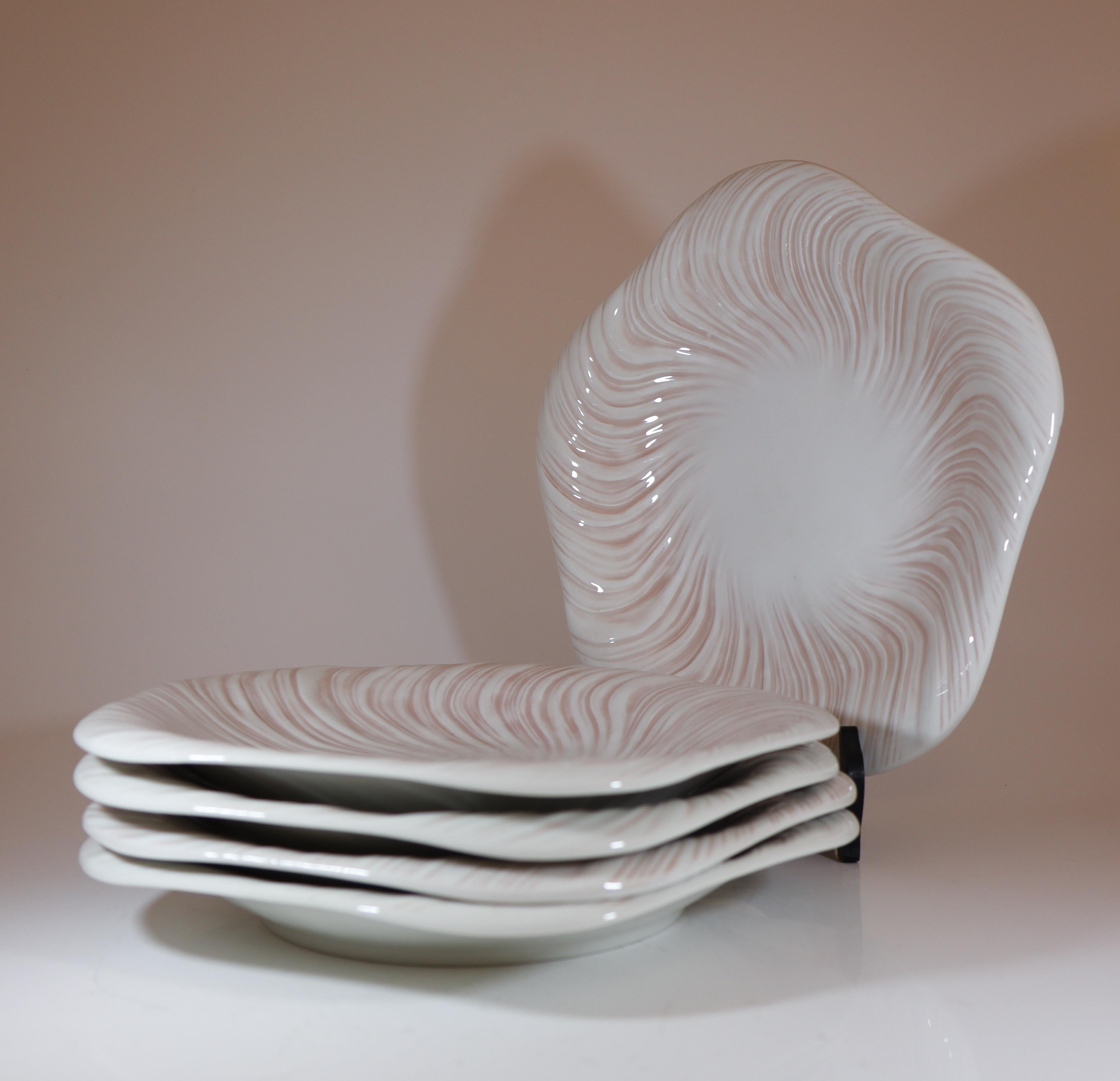 Arje Griegst - Royal Copenhagen Konkylie Triton Rosa - 5 Teller 14172 (Dänisch) im Angebot