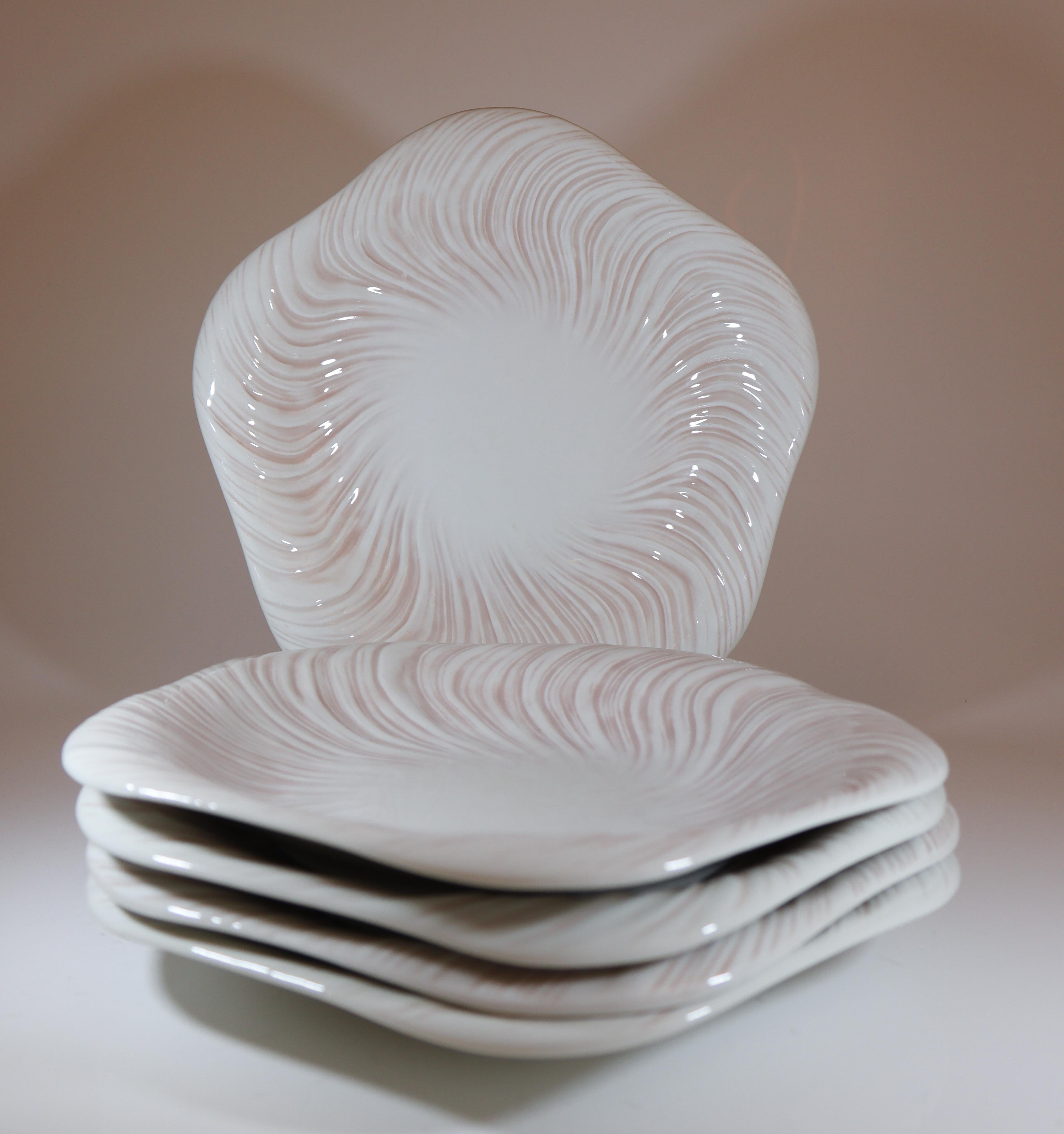 Arje Griegst - Royal Copenhagen Konkylie Triton Rosa - 5 Teller 14172 (Ende des 20. Jahrhunderts) im Angebot