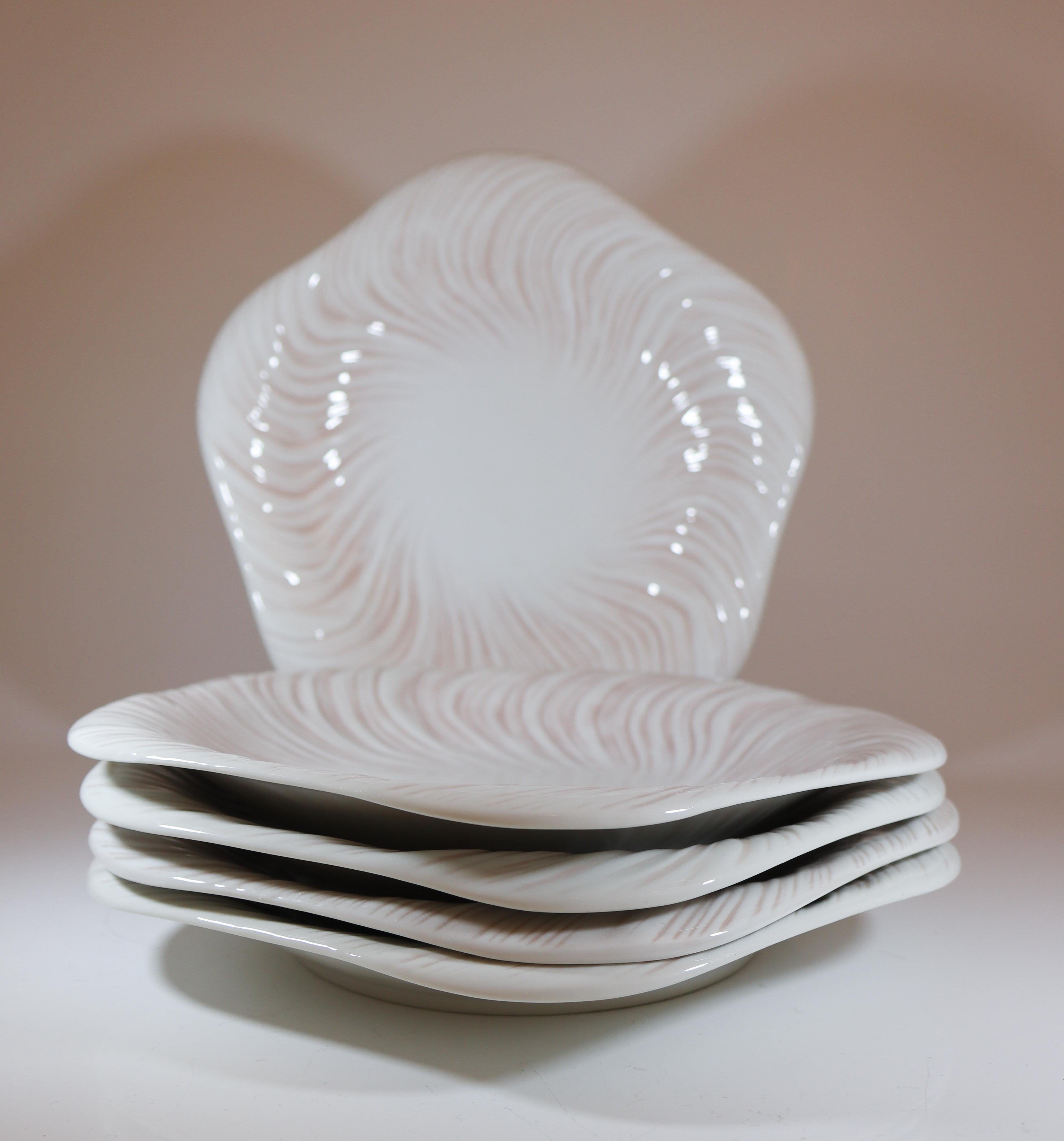 Arje Griegst - Royal Copenhagen Konkylie Triton Rosa - 5 Teller 14172 im Angebot 1