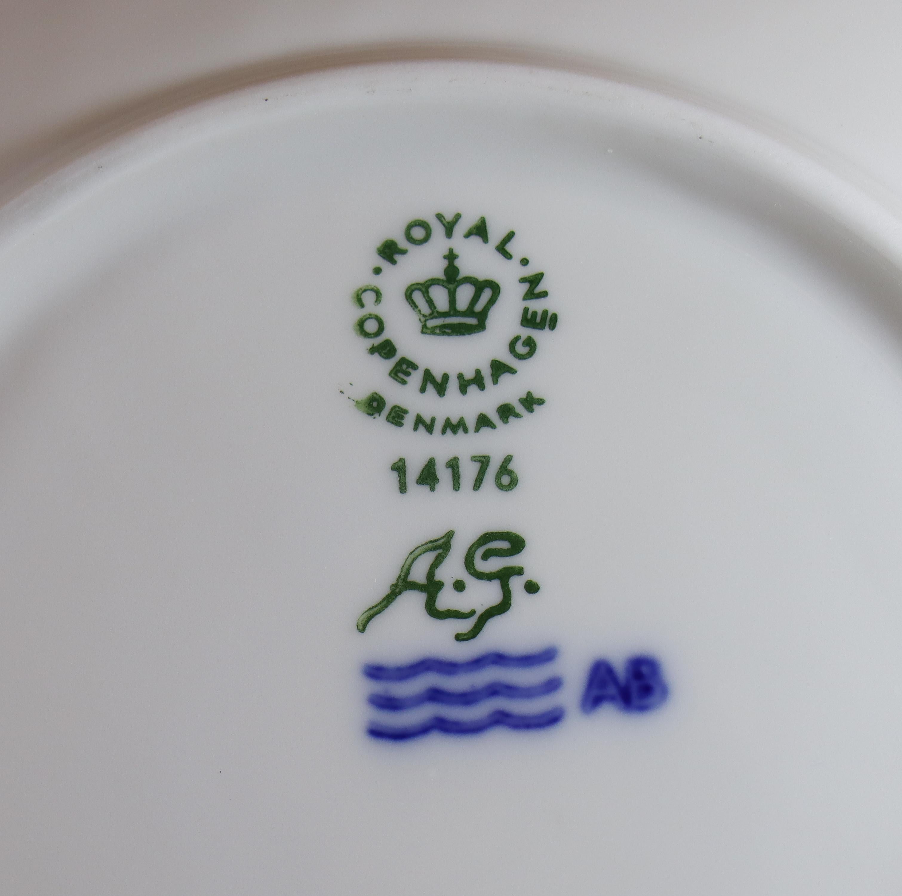 Arje Griegst - Royal Copenhagen Triton Rosa - 6 assiettes 14176 en vente 1