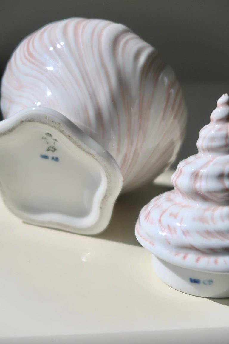 Arje Griegst Royal Copenhagen Konkylie Triton Rosa Sugar Bowl Sculpture