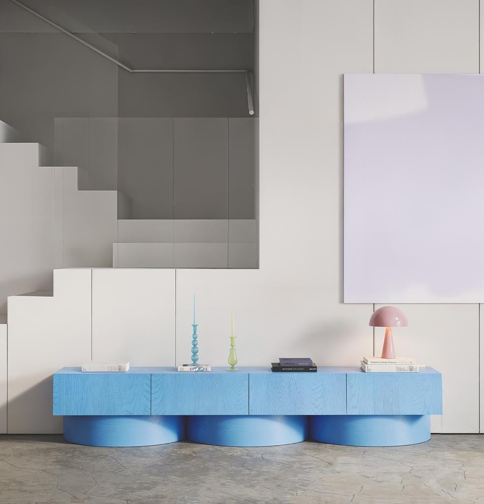 Turco Consolle bassa Ark Blu 4 cover di Hermhaus in vendita