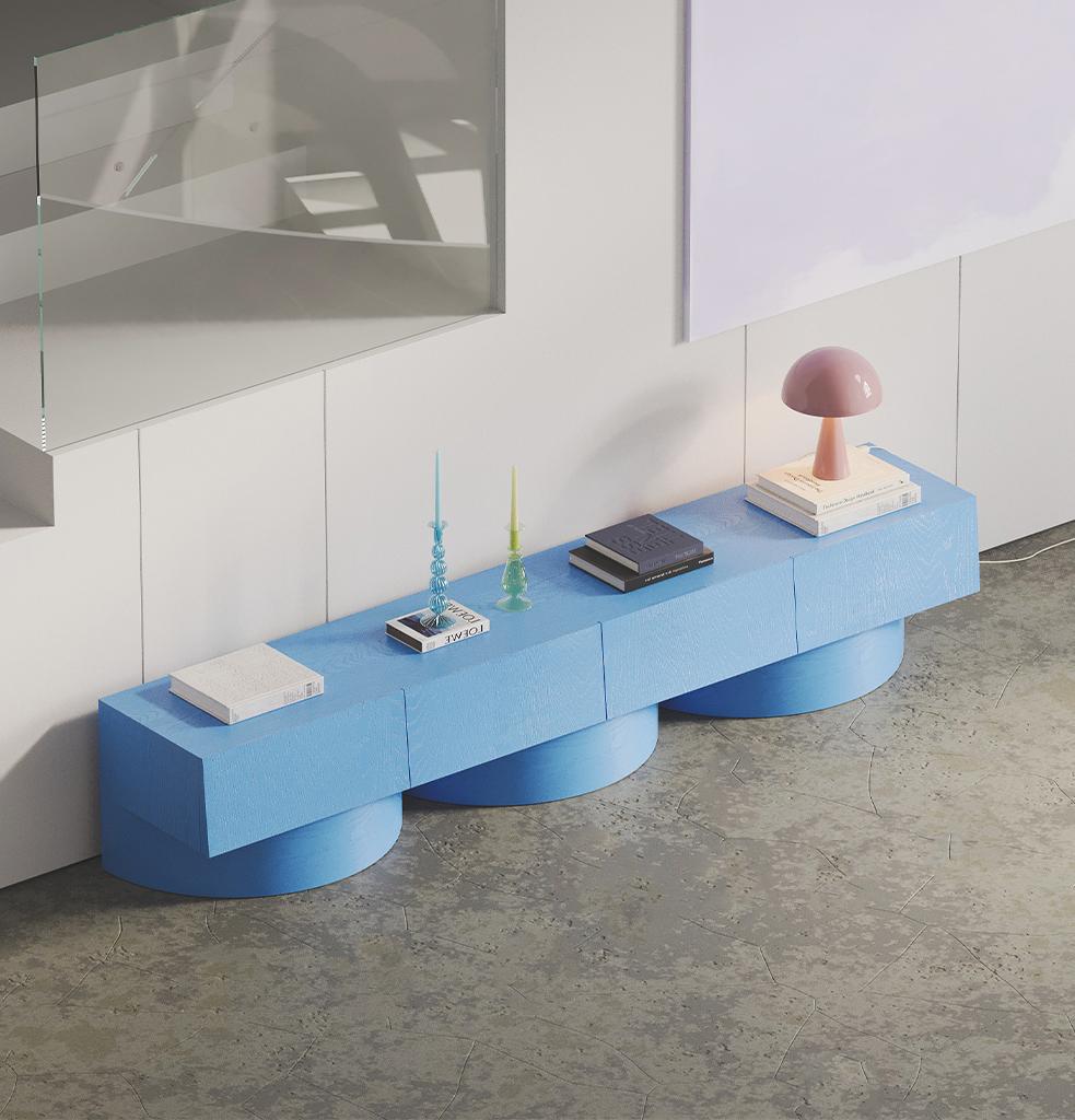 Consolle bassa Ark Blu 4 cover di Hermhaus In condizioni Nuovo in vendita a istanbul, TR