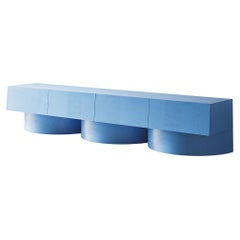 Console basse Ark Bleu 4 couverts par Hermhaus Console basse Ark Bleu 4 couverts par Hermhaus