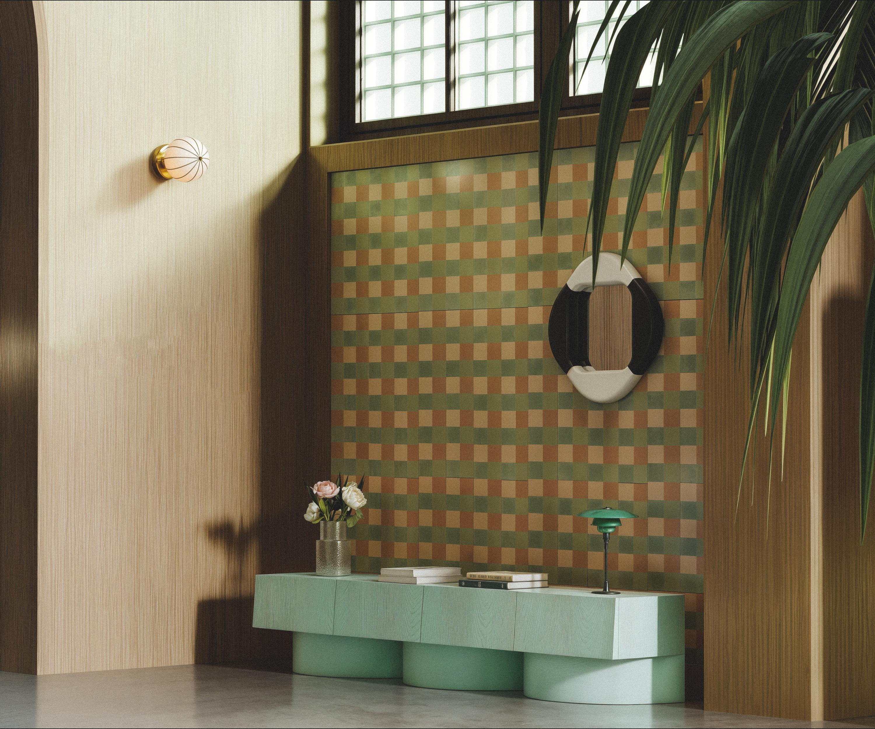 XXI secolo e contemporaneo Ark Consolle bassa Tiffany Blue 4 cover di Hermhaus in vendita