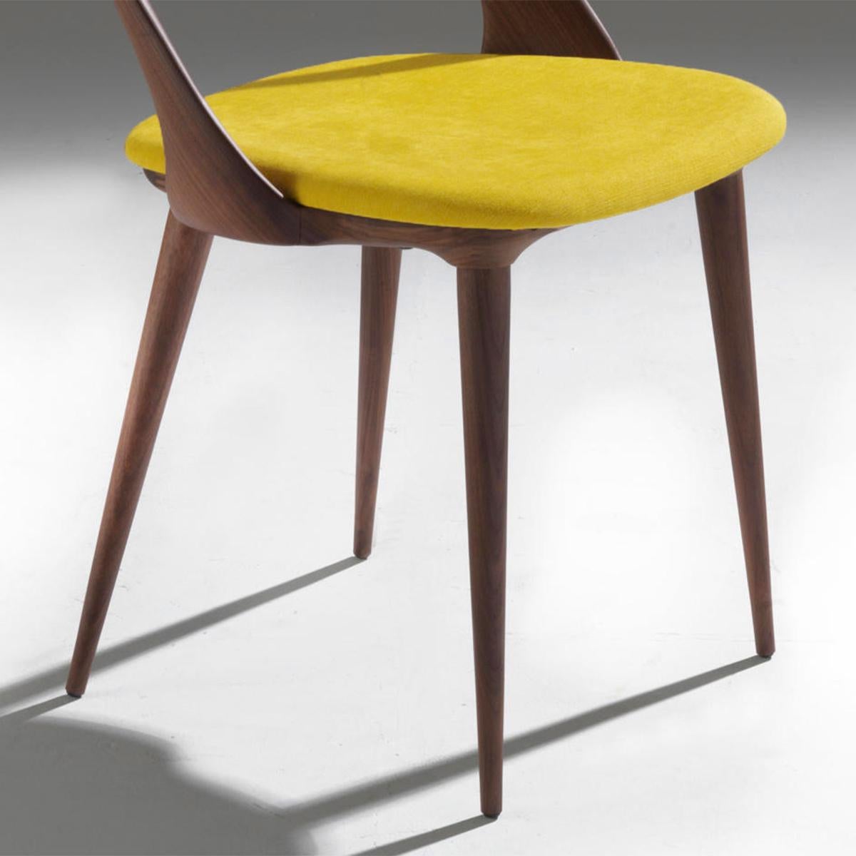 Italian Ark Walnut Chair For Sale
