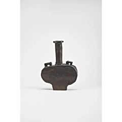 Contemporary Hand-sculpted Organic Form Plain Black Ceramic Willem Van Hooff