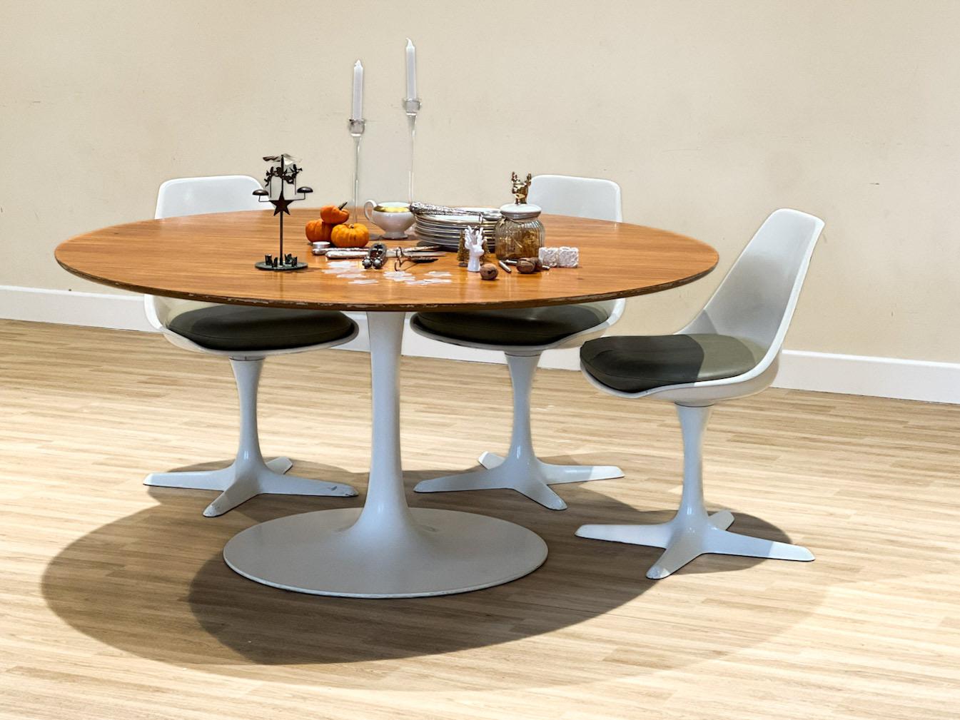 Mid-Century Modern Arkana Dining table and eight chairs For Sale