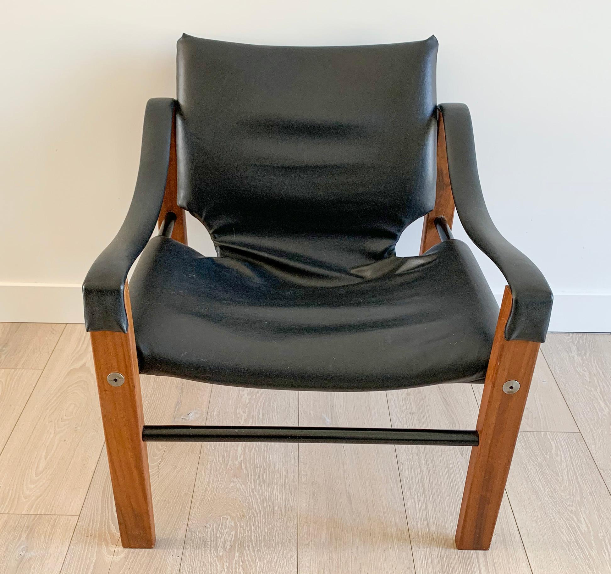 Mid-Century Modern Arkana Safari Lounge Chair, 1970s by Maurice Burke