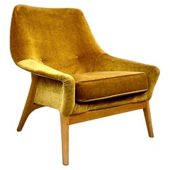 Parker Knoll, Easy Chair Model 938 "Malton, In Bronze Velour, U.K c.1960's