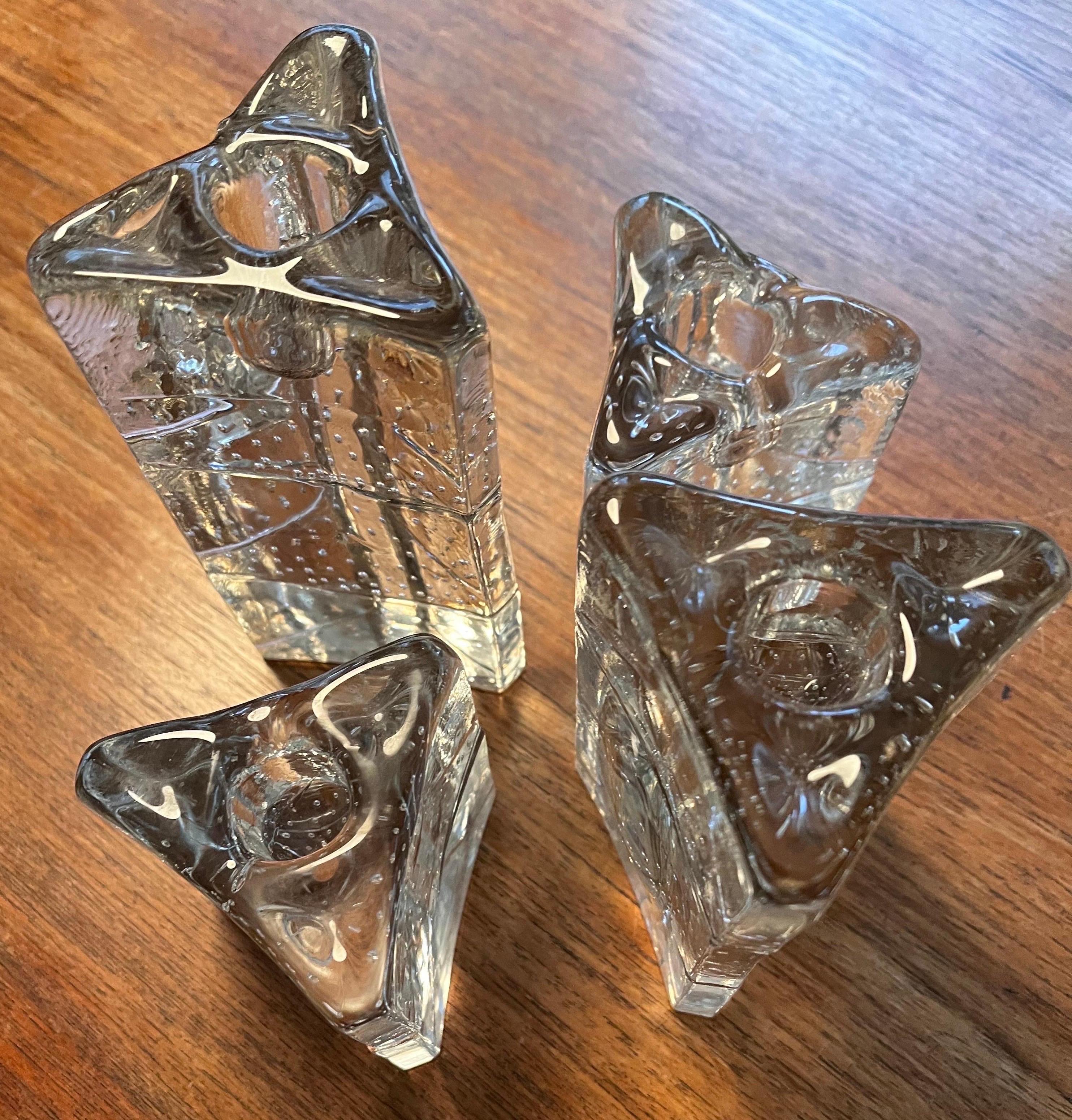 Arkipelago glass icicle candle holders 
Timo Sarpaneva - Finland

Set of Four
( 1 ) - 3
