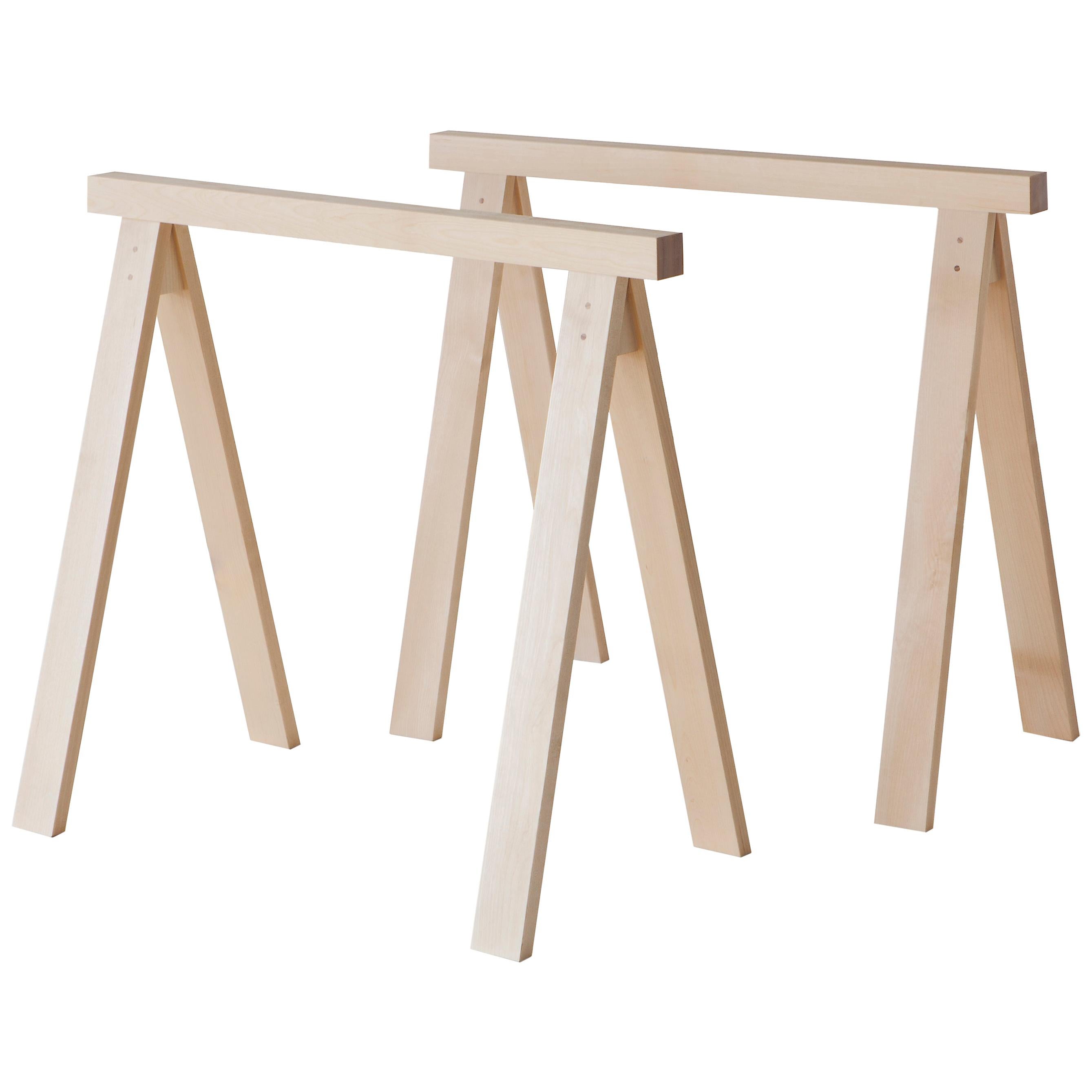 Arkitecture Trestle Leg Pair in Birch by Kari Virtanen For Sale