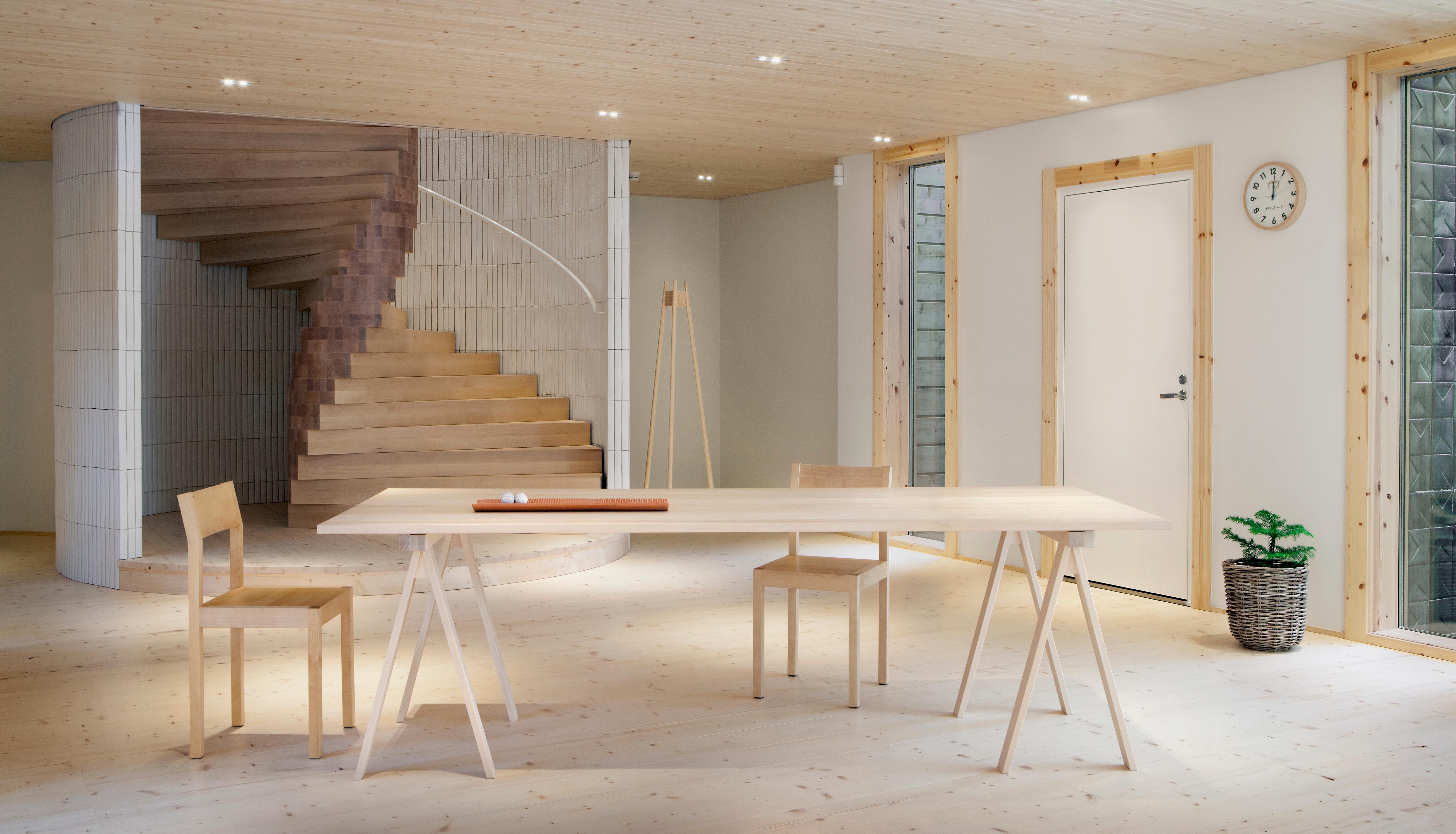 Finlandese Piano del tavolo Arkitecture in betulla di Kari Virtanen in vendita