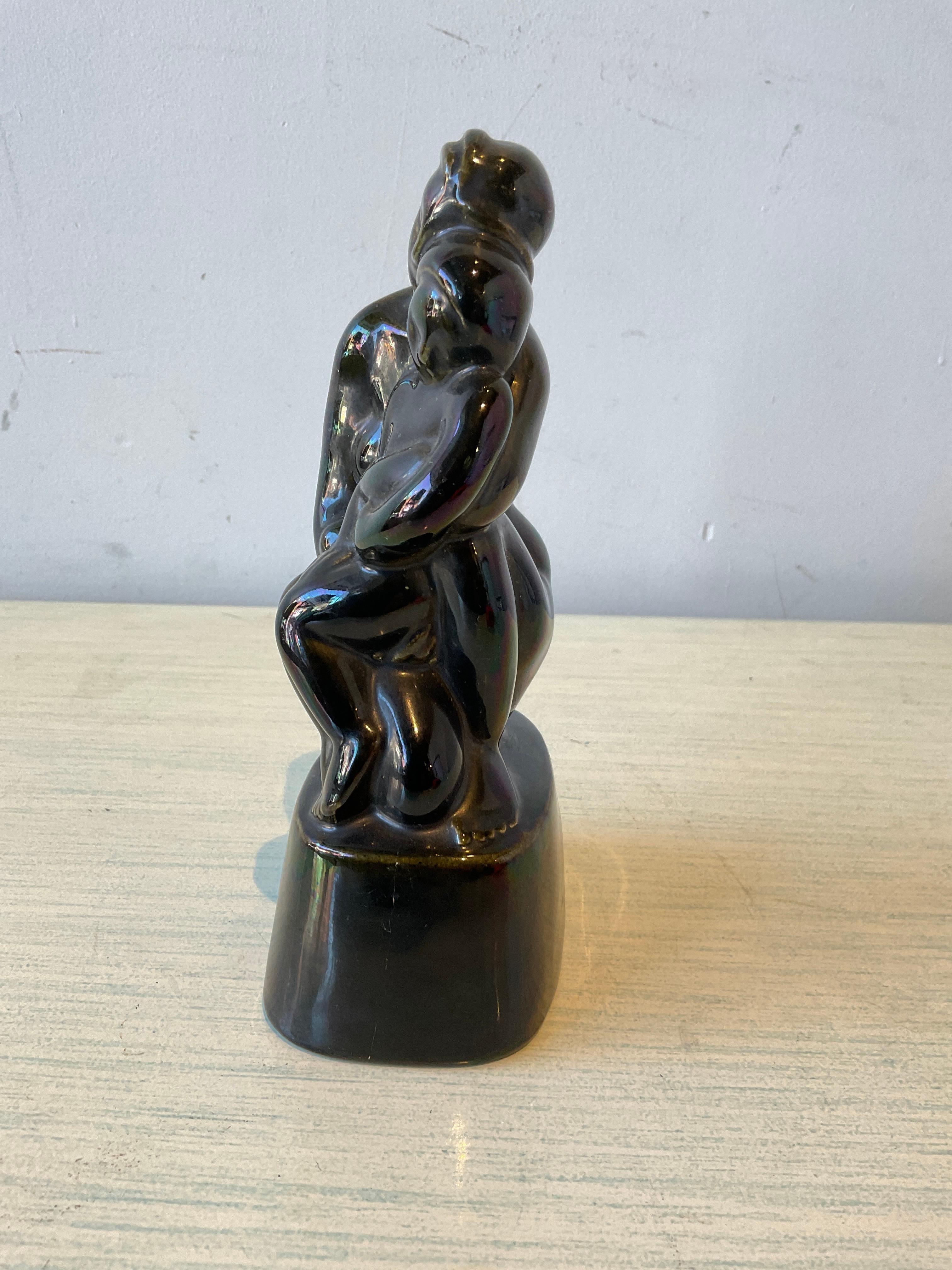  Arko  Ceramic Sculpture BY N. Berger Entitled Maternity In Good Condition For Sale In Tarrytown, NY