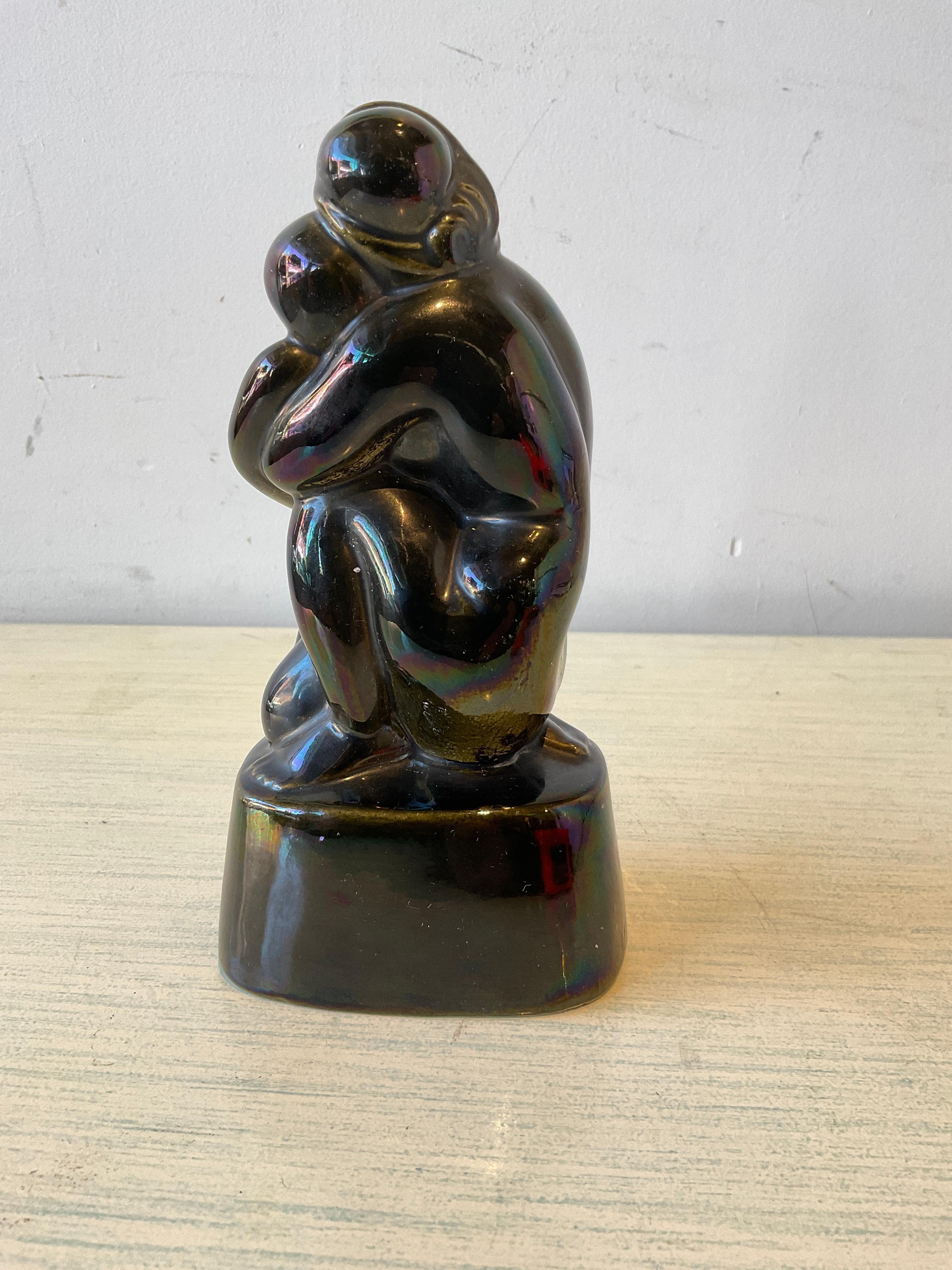 Early 20th Century  Arko  Ceramic Sculpture BY N. Berger Entitled Maternity For Sale