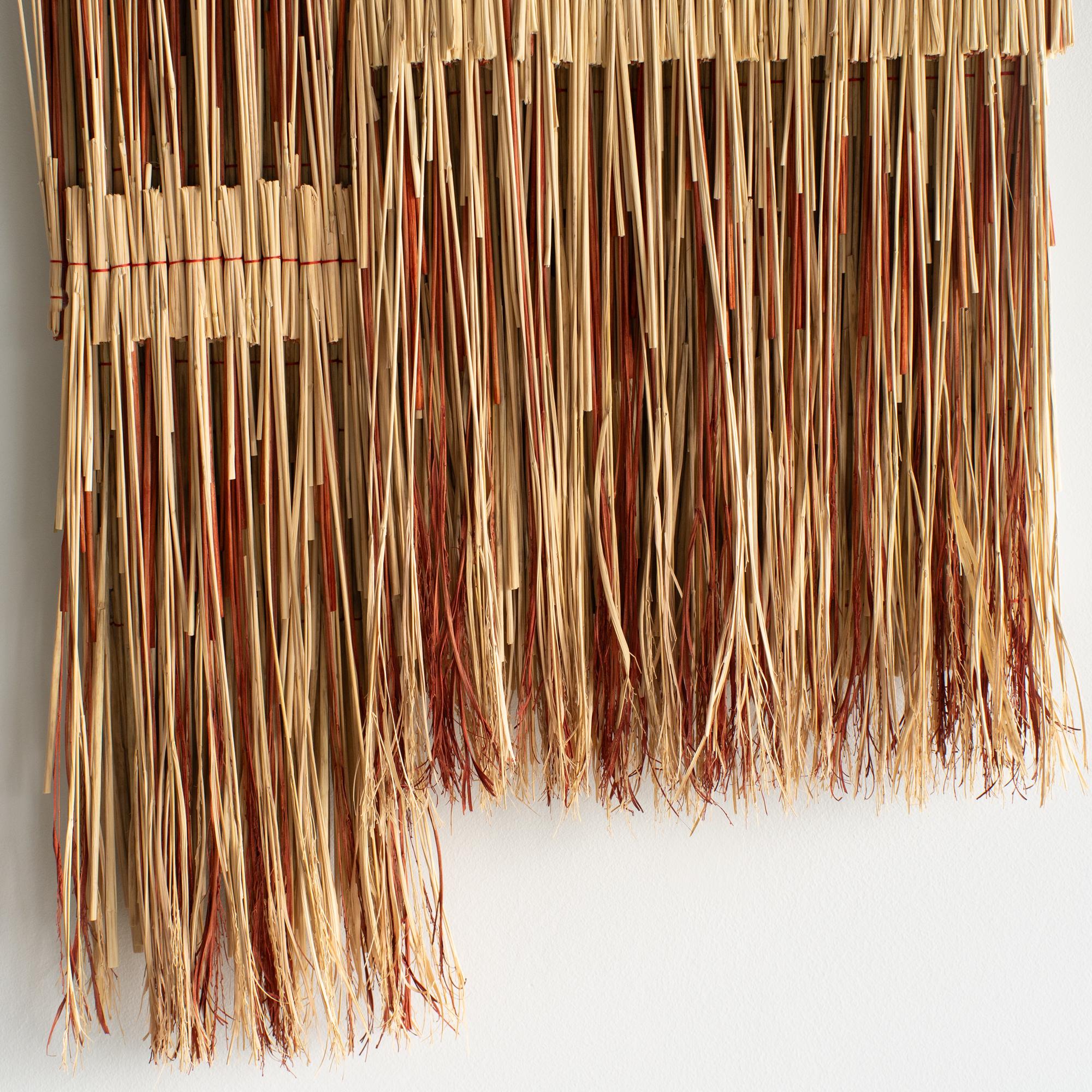Organic Modern ARKO  Rice Straw Art Wall 20 Sculpture Contemporary Art Japanese Craft For Sale
