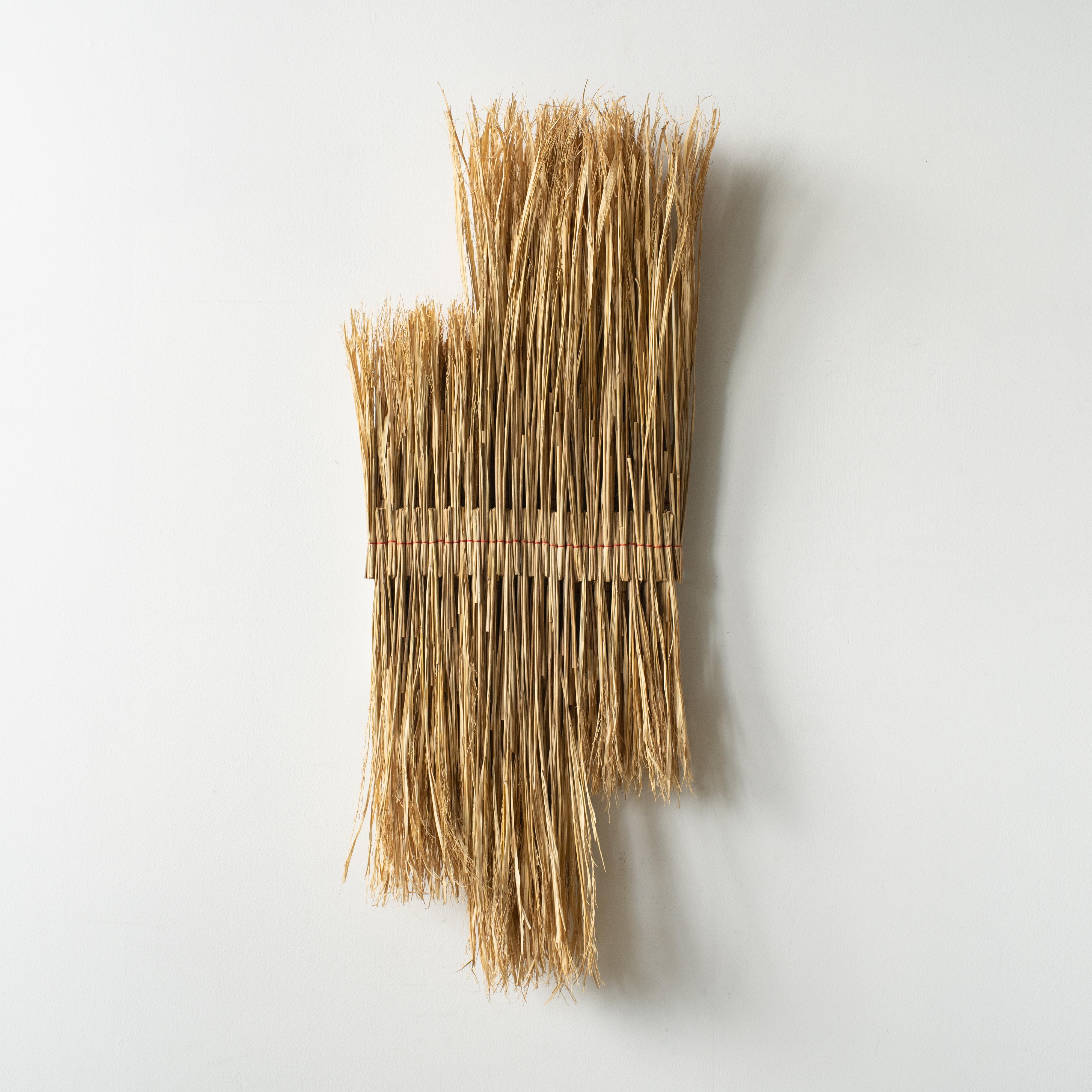 Organique ARKO Wall Art11 - Art contemporain - Sculpture murale en paille de riz - Art artisanal japonais en vente