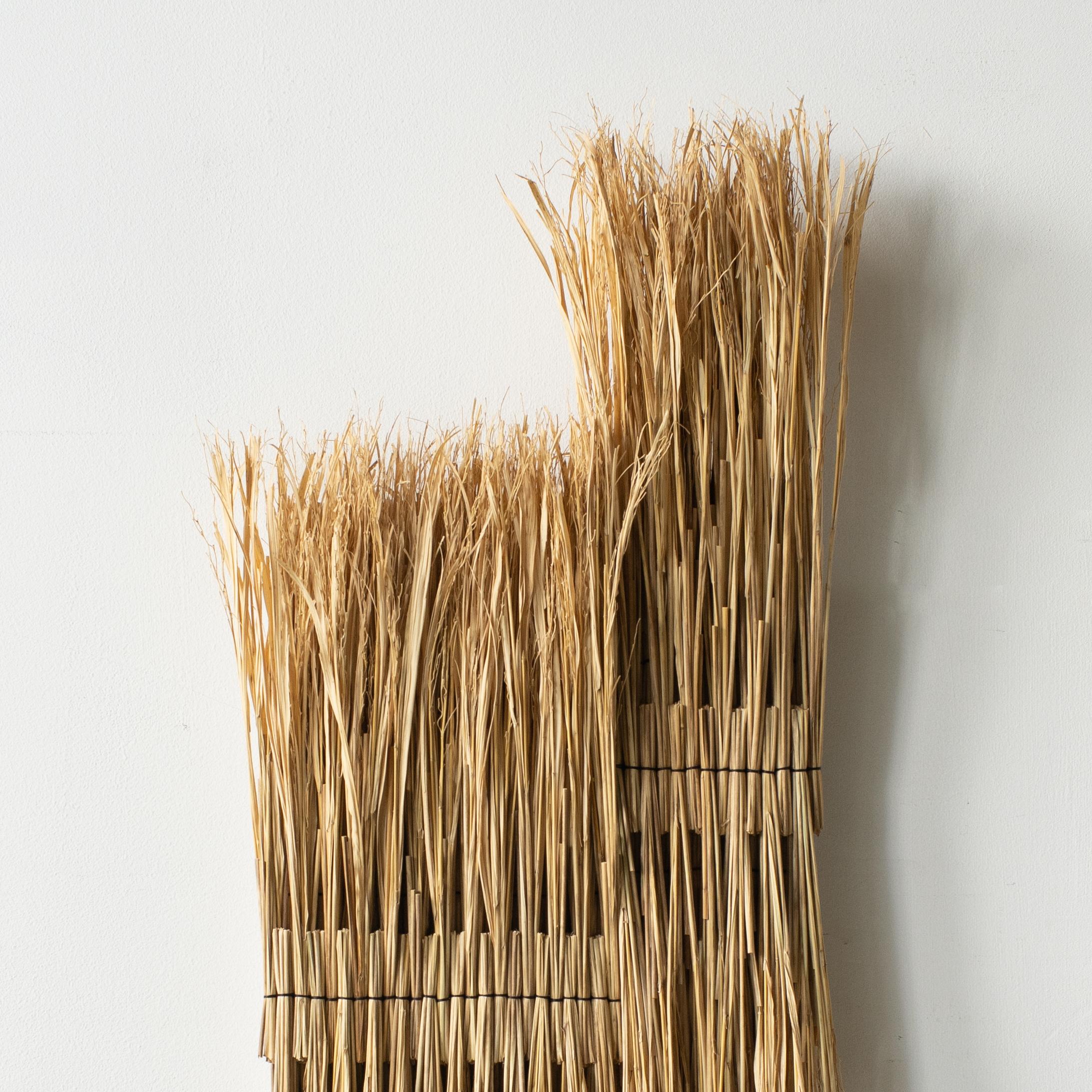ARKO Wand-Skulptur, Zeitgenössische Kunst, japanisches Kunsthandwerk, Rice Straw Art (Japanisch) im Angebot