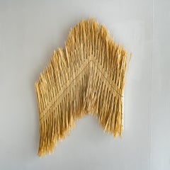 ARKO Wandkunst 23 – AM Contemporary, japanisches Kunsthandwerk, Wandskulptur aus Reisstroh