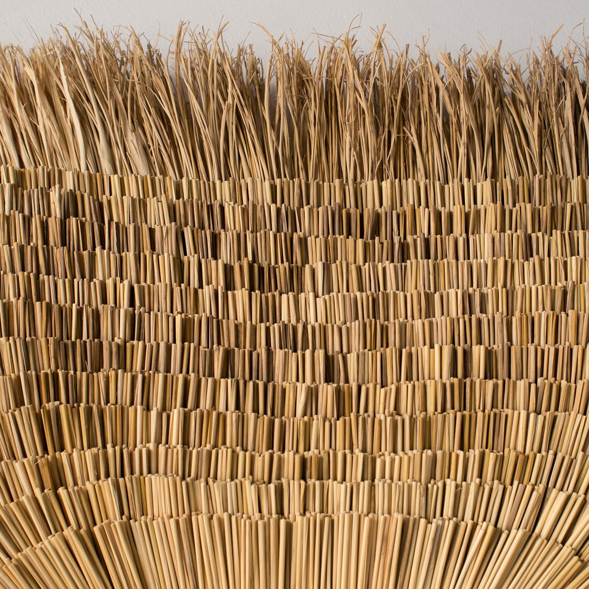 Organic Modern Arko Wall Art3  Tribal Style, Contemporary Art Craft Rice Straw