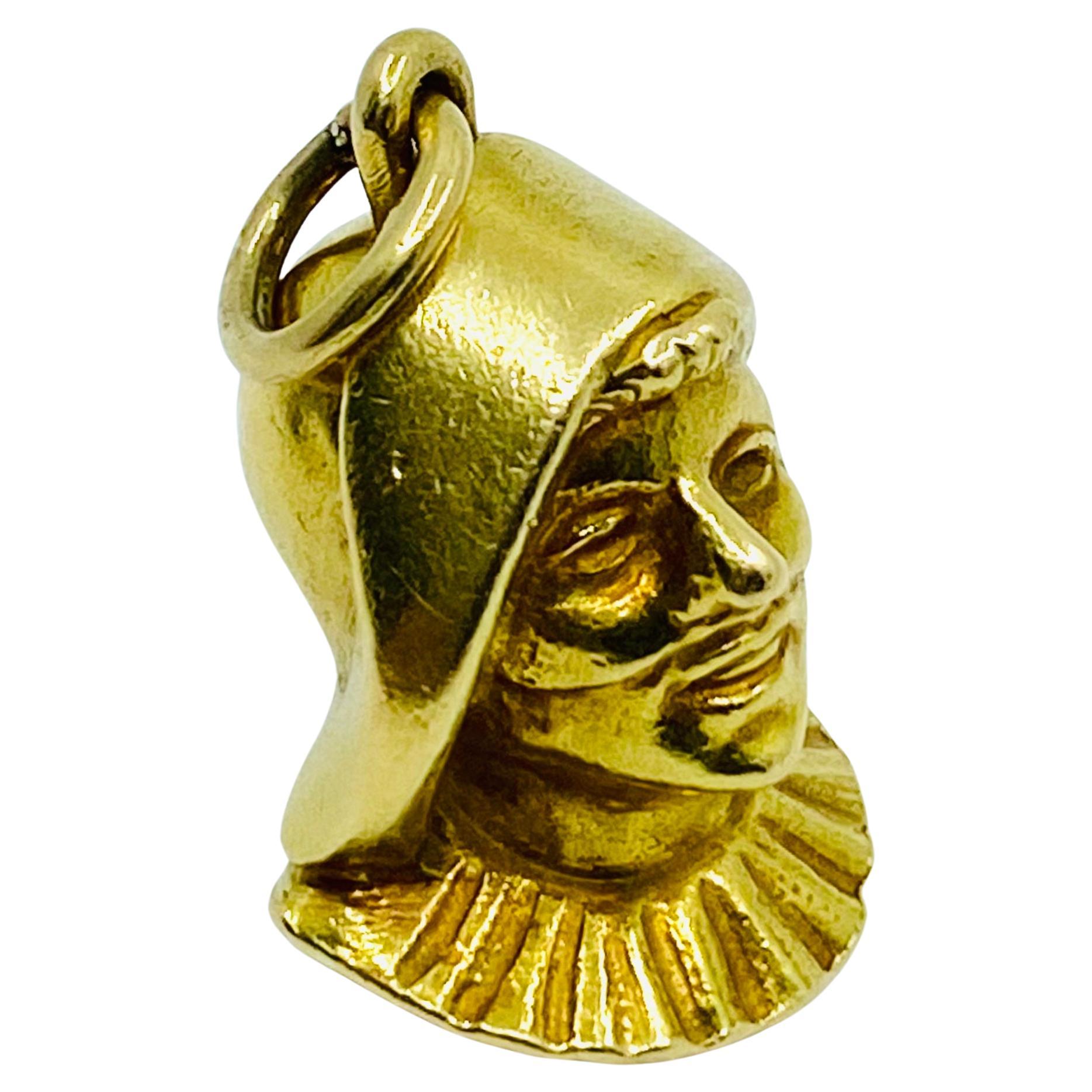 Arlecchino Commedia dell'Arte Pendentif à breloques en or 18k Unisexe en vente
