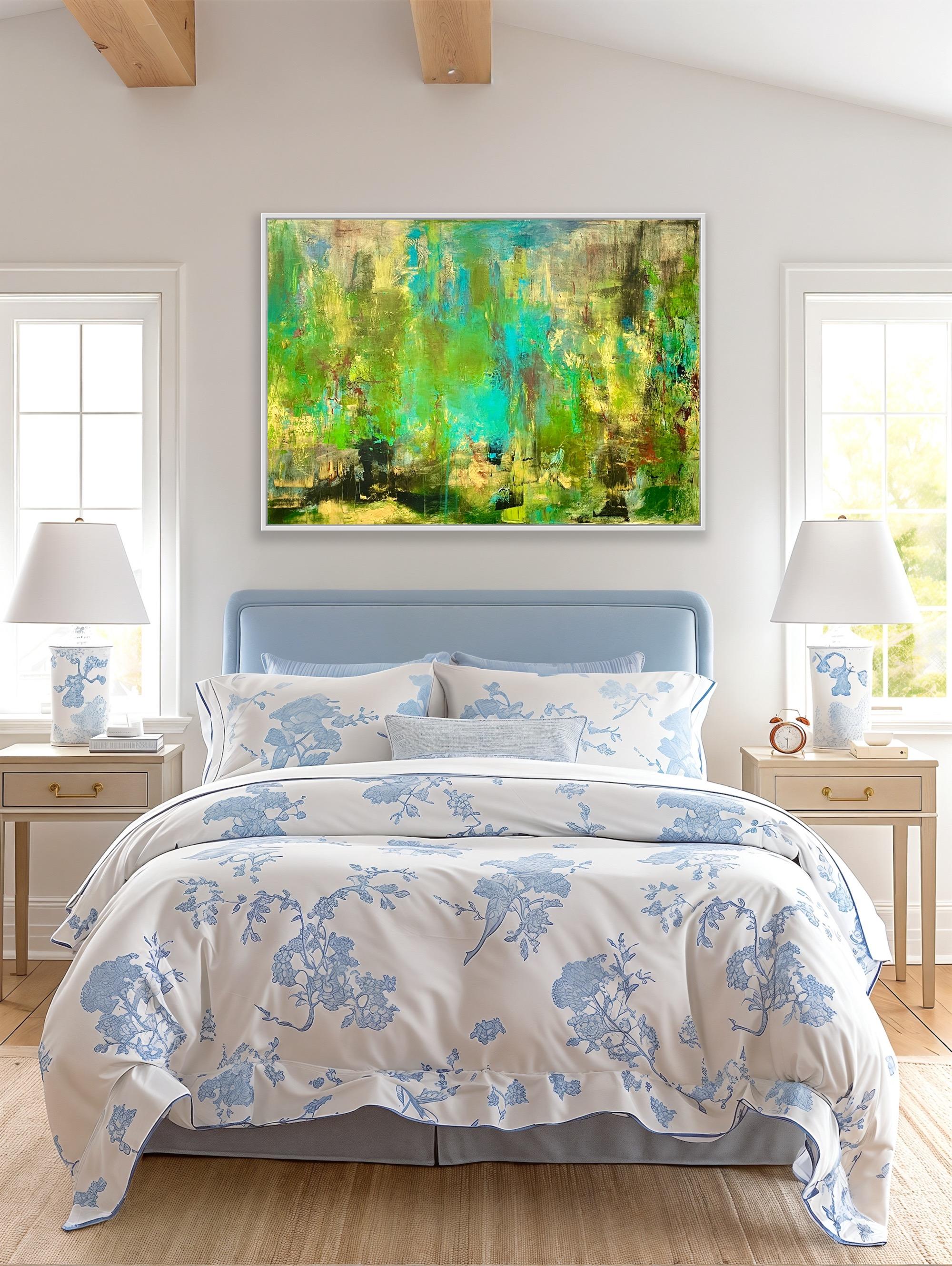 Sotto la superficie - Painting Astratto di Arleen Joseph
