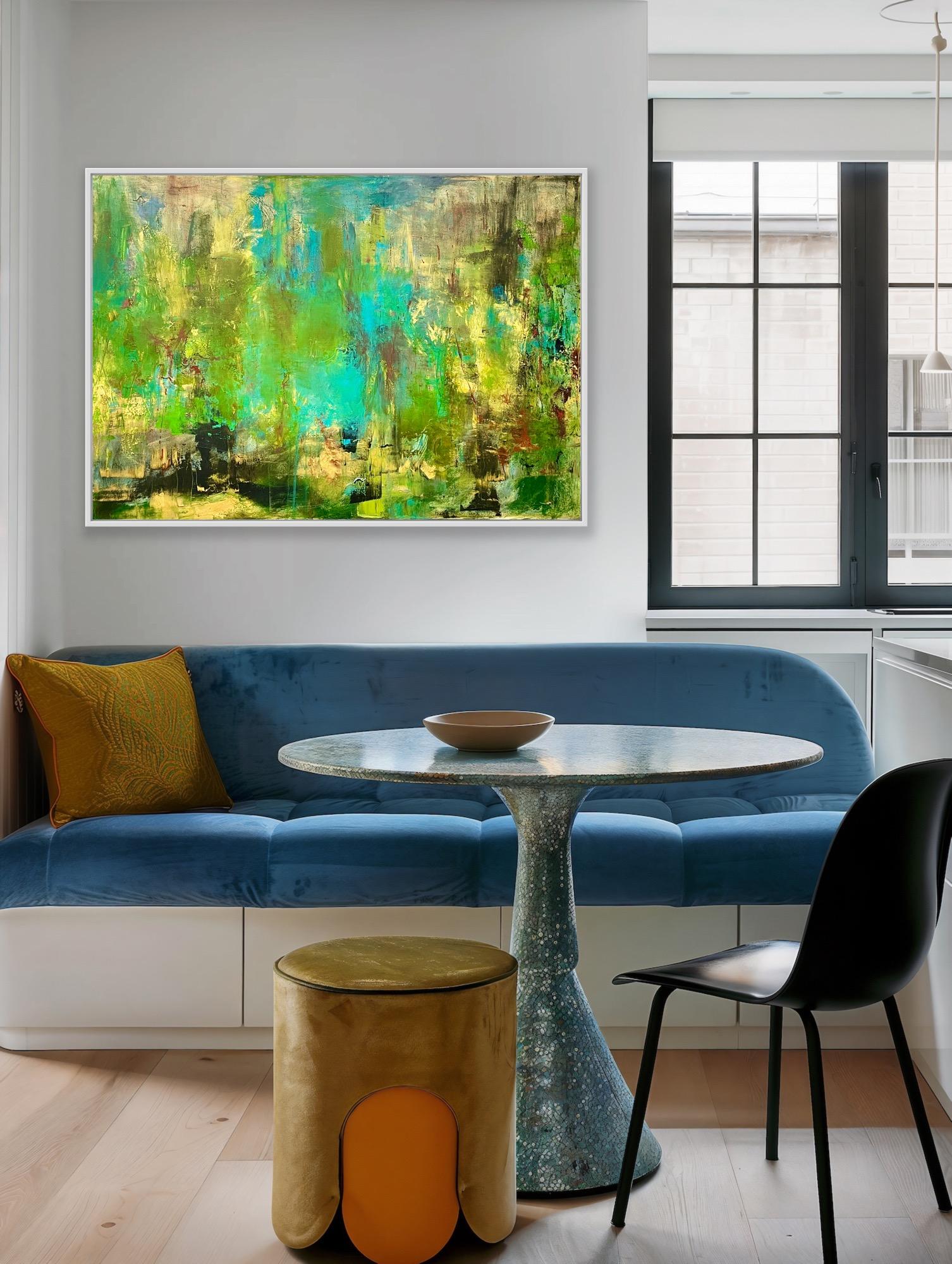 Sotto la superficie - Abstract Painting Oro di Arleen Joseph