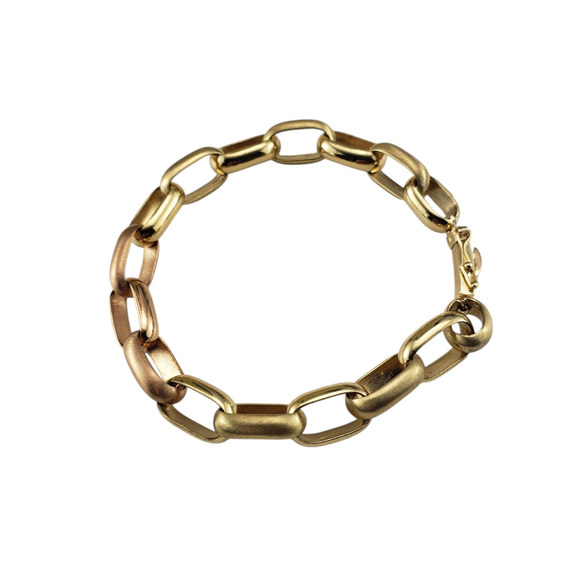 Contemporain Arlene Altman Bracelet à maillons en or jaune et rose 14 carats n° 19896 en vente