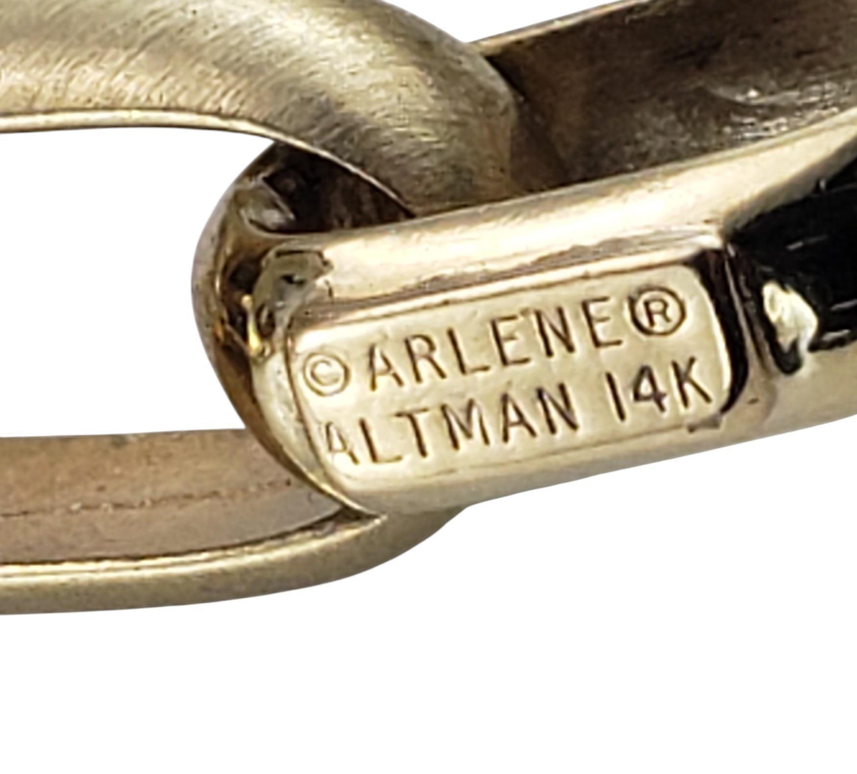 Arlene Altman Bracelet à maillons en or jaune et rose 14 carats n° 19896 Pour femmes en vente