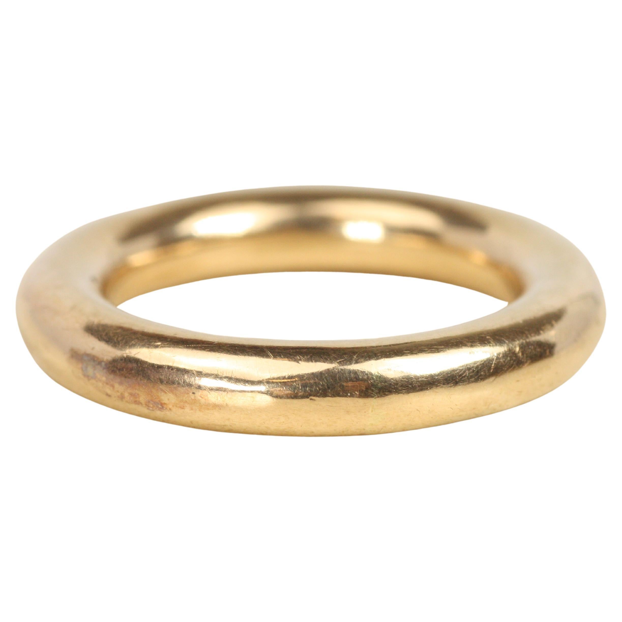 Arlene Altman Rundrohrring massiv 18K Rose Gold im Angebot