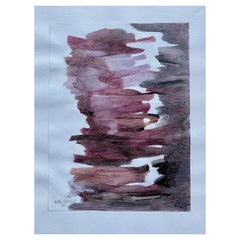 Arlette Martin Französisches geometrisches abstraktes Gemälde, 1990er Jahre Design
