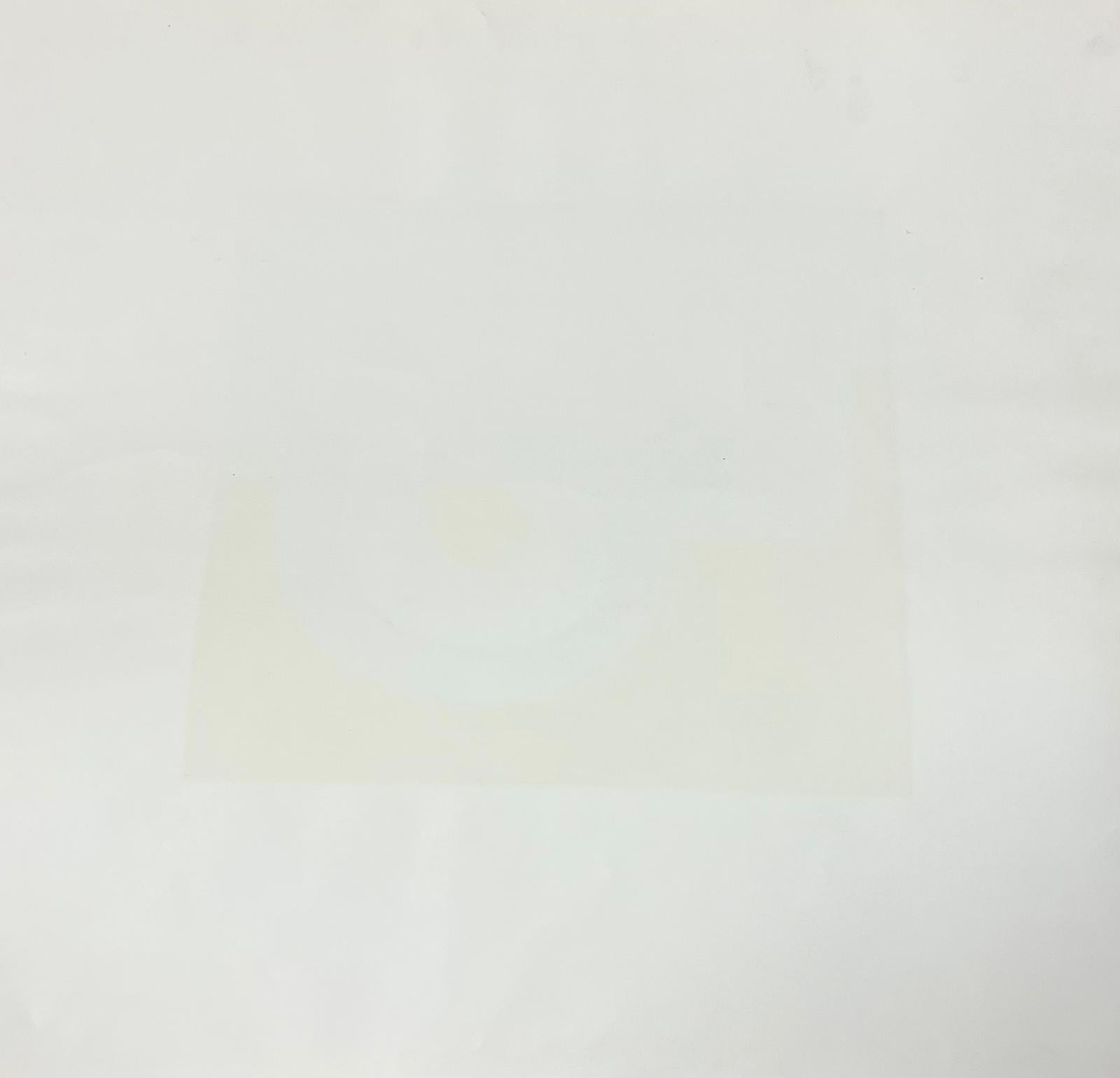 Französisches geometrisches abstraktes Gemälde in kühnen, modernen Farben, 1970er Jahre im Angebot 1