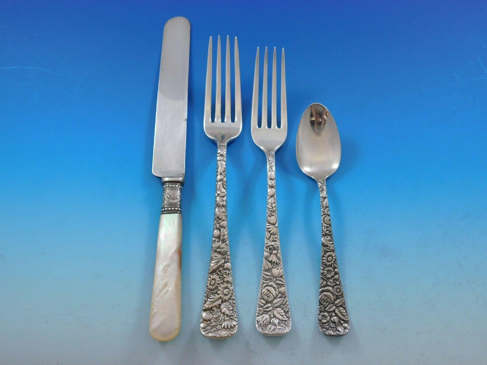 Arlington by Towle Ensemble de couverts en argent sterling pour 12 personnes Service de table 100 pièces Excellent état à Big Bend, WI