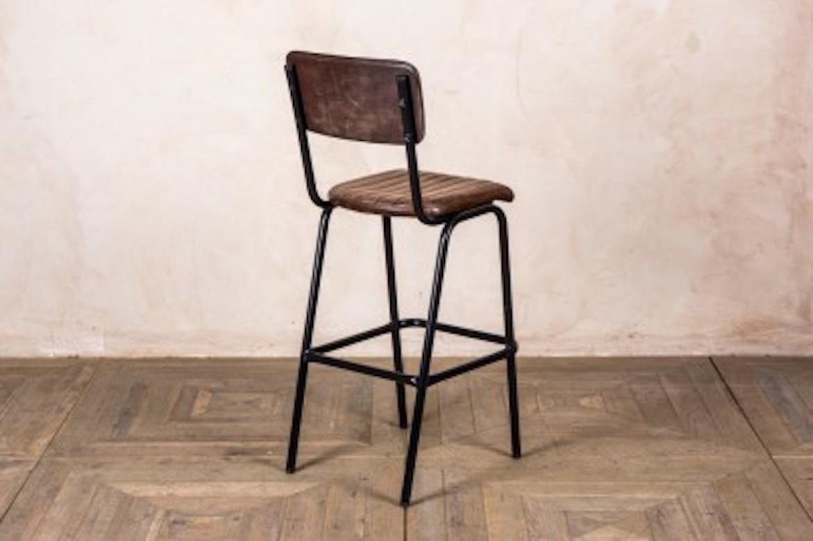 Arlington Leather Breakfast Bar Stools, 20th Century For Sale 8
