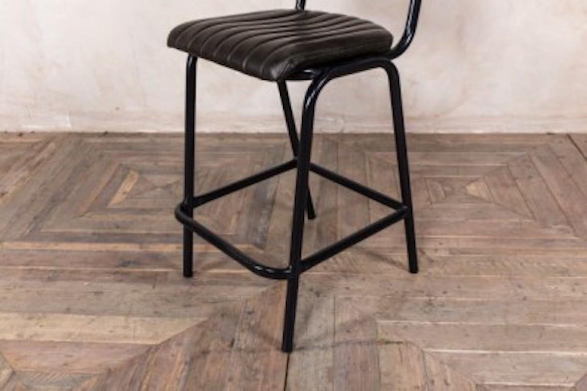 Arlington Leather Breakfast Bar Stools, 20th Century For Sale 12