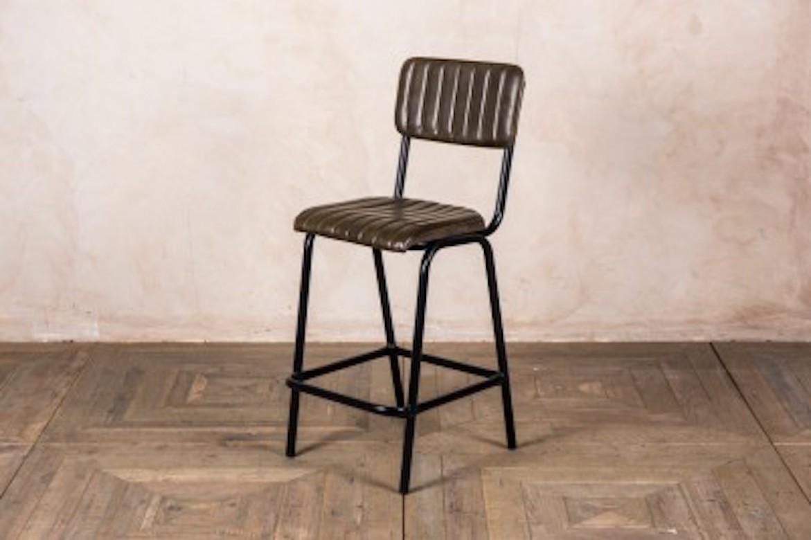 Arlington Leather Breakfast Bar Stools, 20th Century For Sale 13