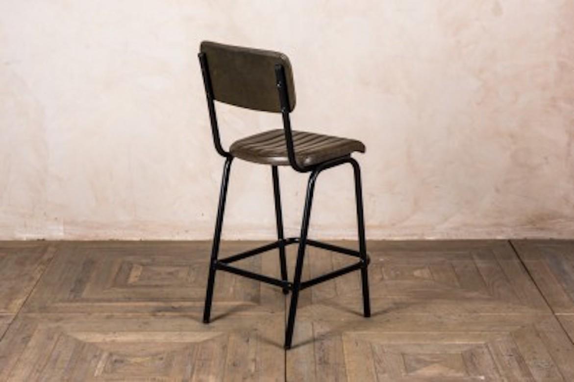 Arlington Leather Breakfast Bar Stools, 20th Century For Sale 14