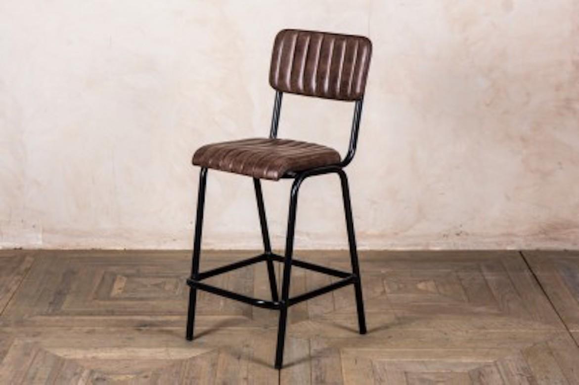 Arlington Leather Breakfast Bar Stools, 20th Century For Sale 15