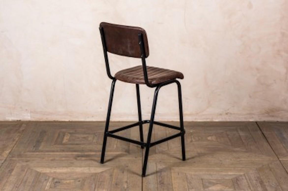 Arlington Leather Breakfast Bar Stools, 20th Century For Sale 16