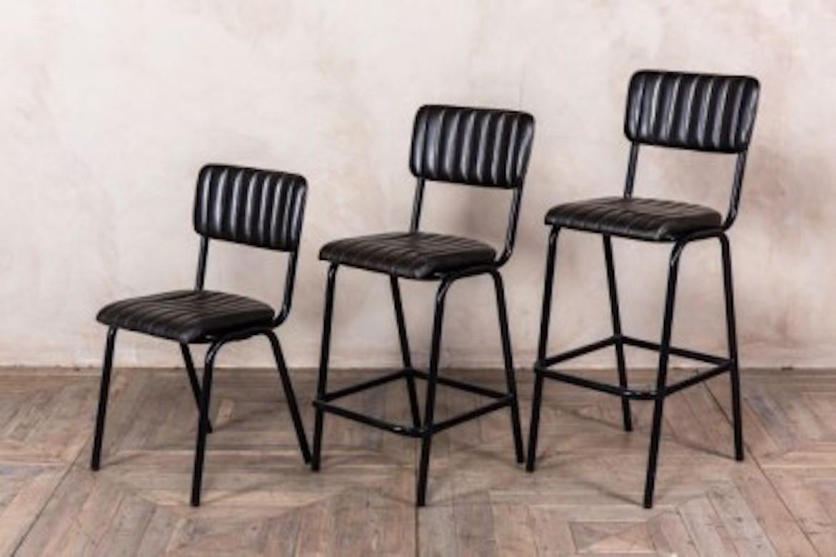 Arlington Leather Breakfast Bar Stools, 20th Century For Sale 3