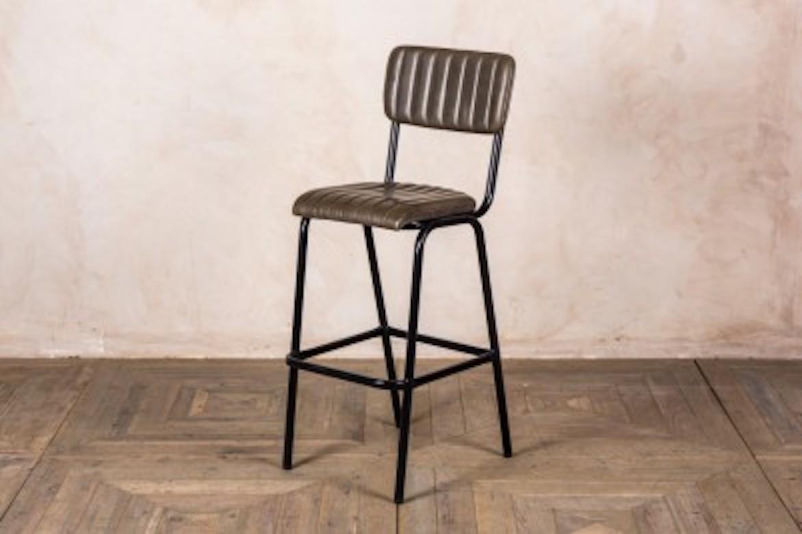 Arlington Leather Breakfast Bar Stools, 20th Century For Sale 4