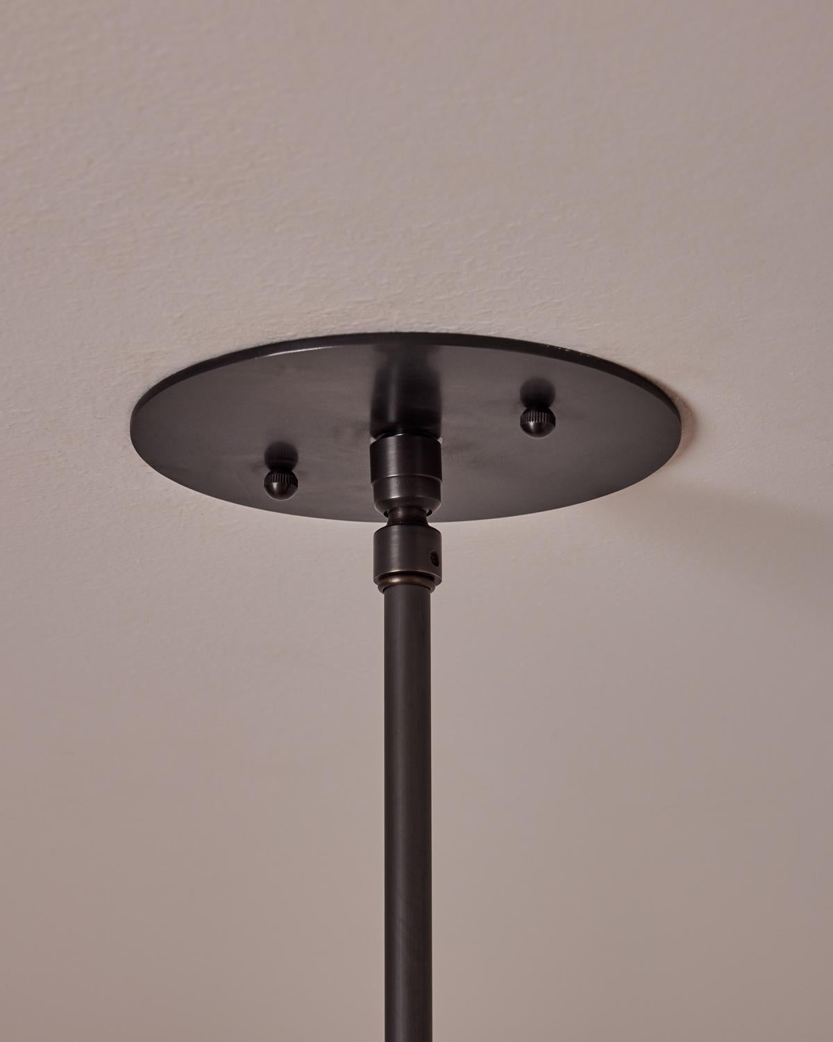 Arlo Chandelier - Six Arms - Oil Rubbed Brass and Bronze For Sale 2