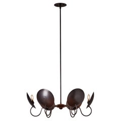 Arlo Chandelier - Six Arms - Oil Rubbed Brass and Bronze