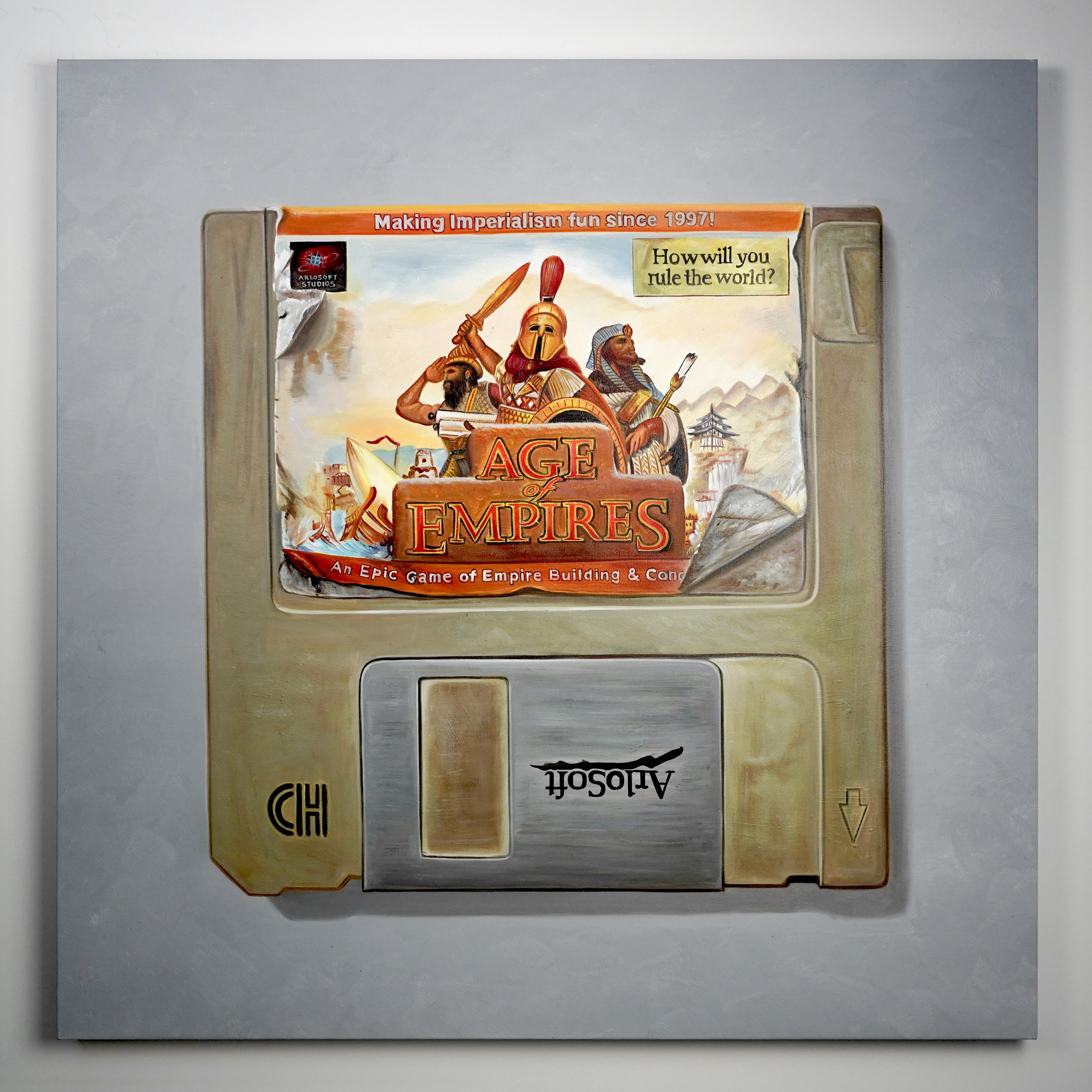 Arlo Sinclair is a computer programmer turned artist. What happens when you mix coding, an 80s gaming addiction and fine art? His creations pay homage to the functional beauty of obsolete digital storage (and the data contained therein)… all while