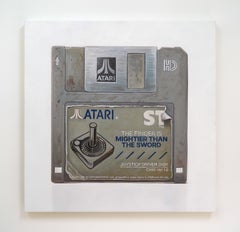 Arlo Sinclair - Atari CX40: Disco controlador de joystick - 3,5" Gris, Pintura 2024