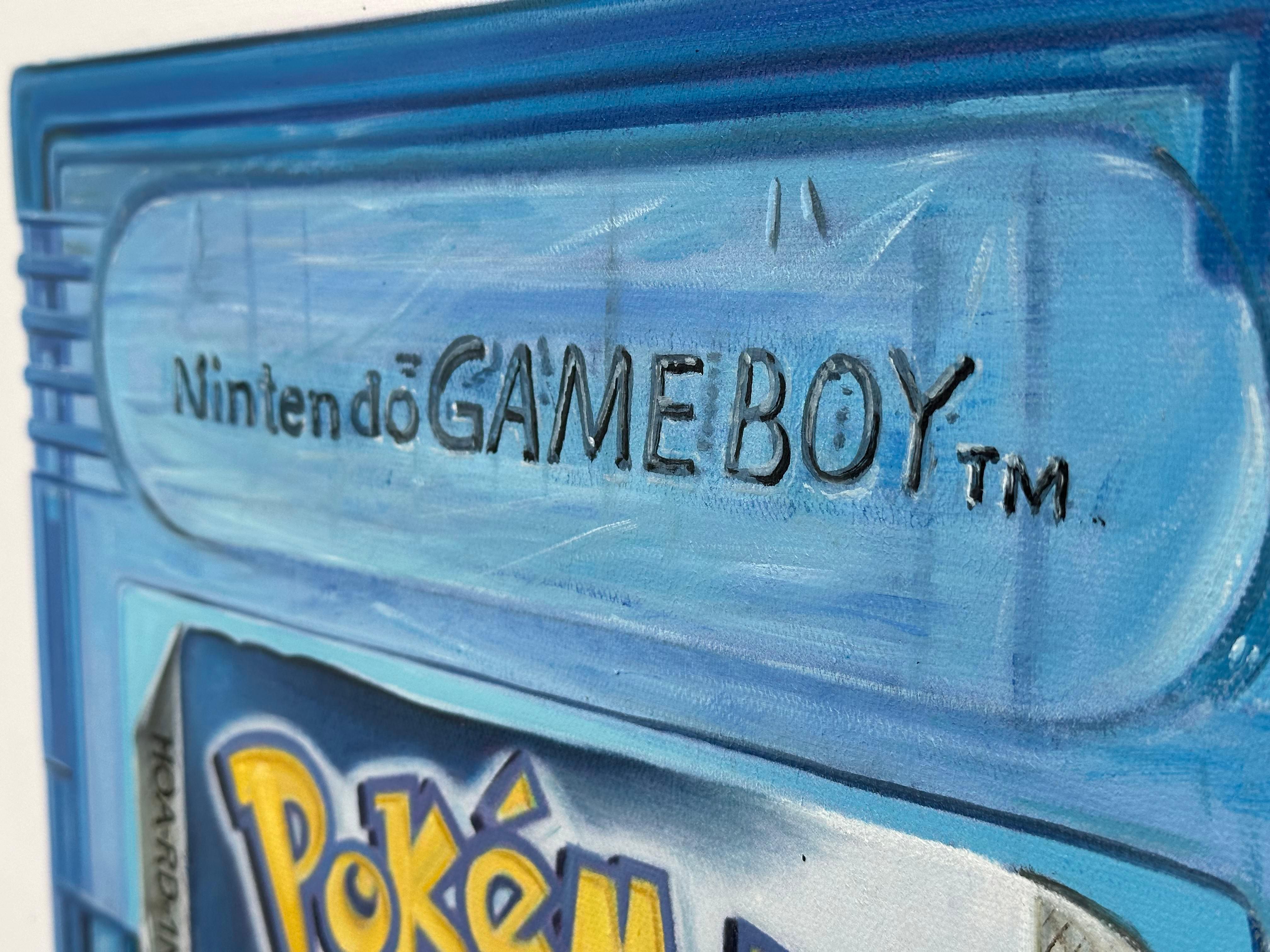 Arlo Sinclair - Pokemon HODL: Game Boy (Kristall), Gemälde 2024 im Angebot 5